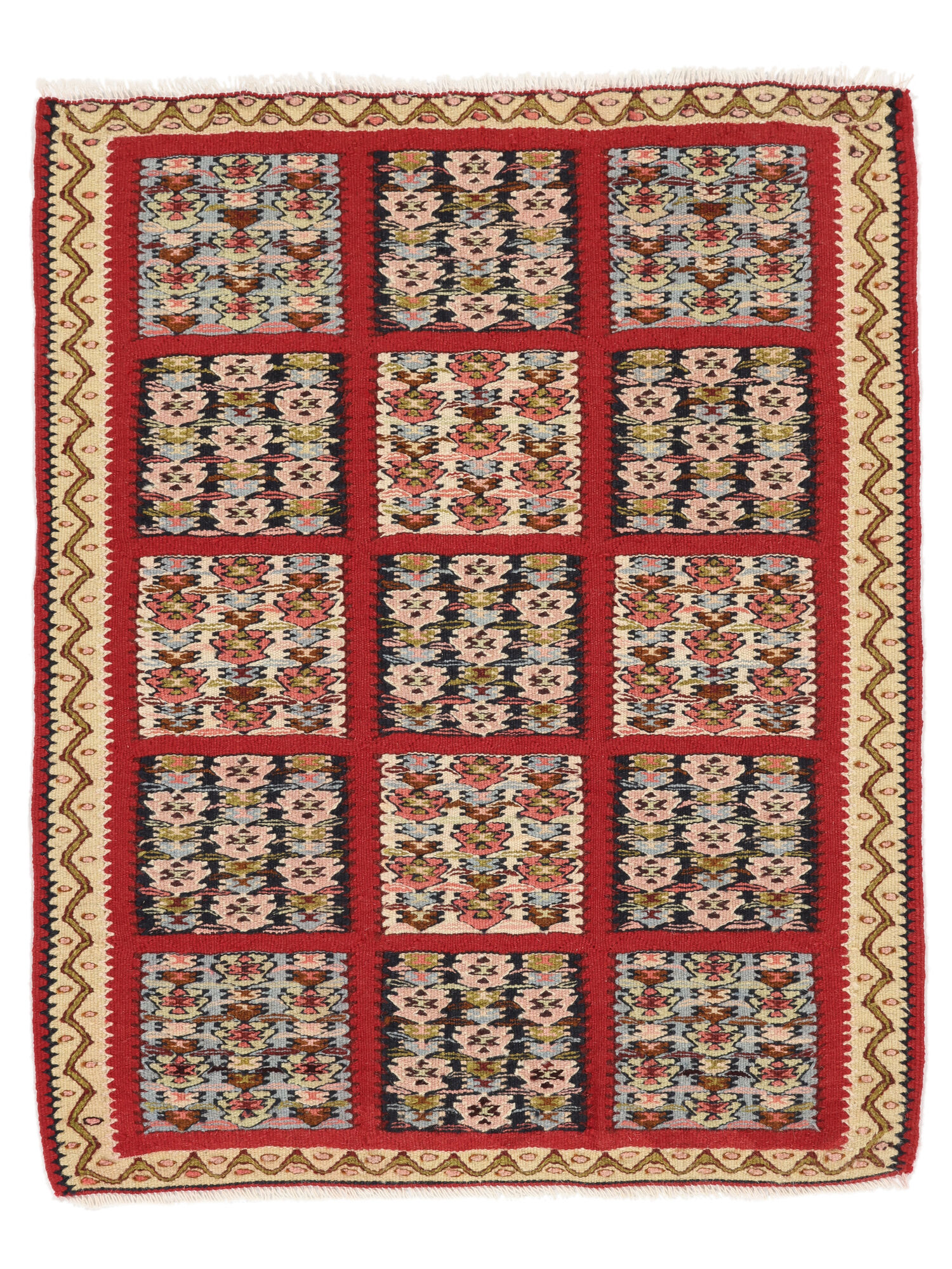 Kelim Senneh Fine Teppich 78×97
