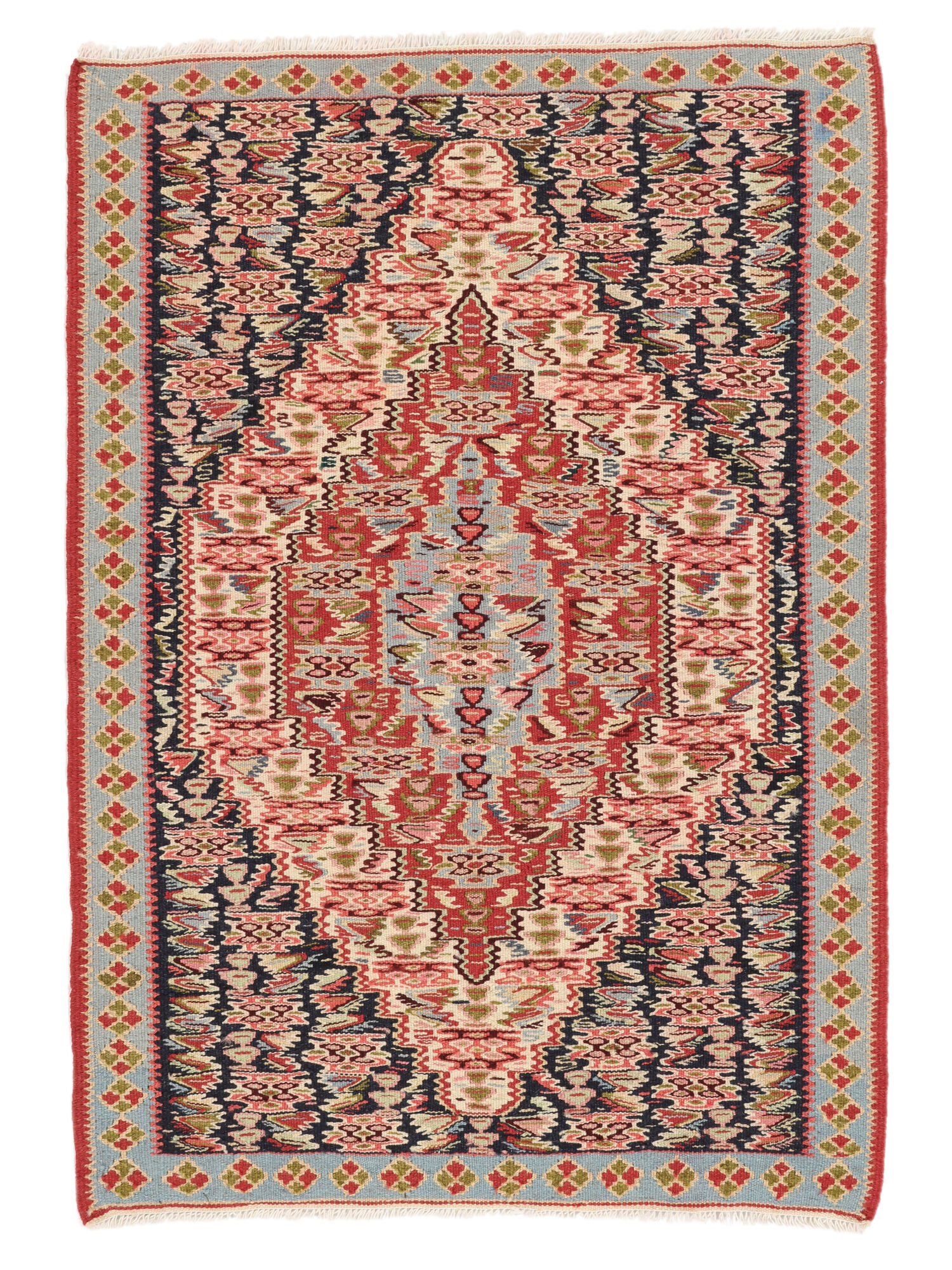 Kelim Senneh Fine Teppich 75×106