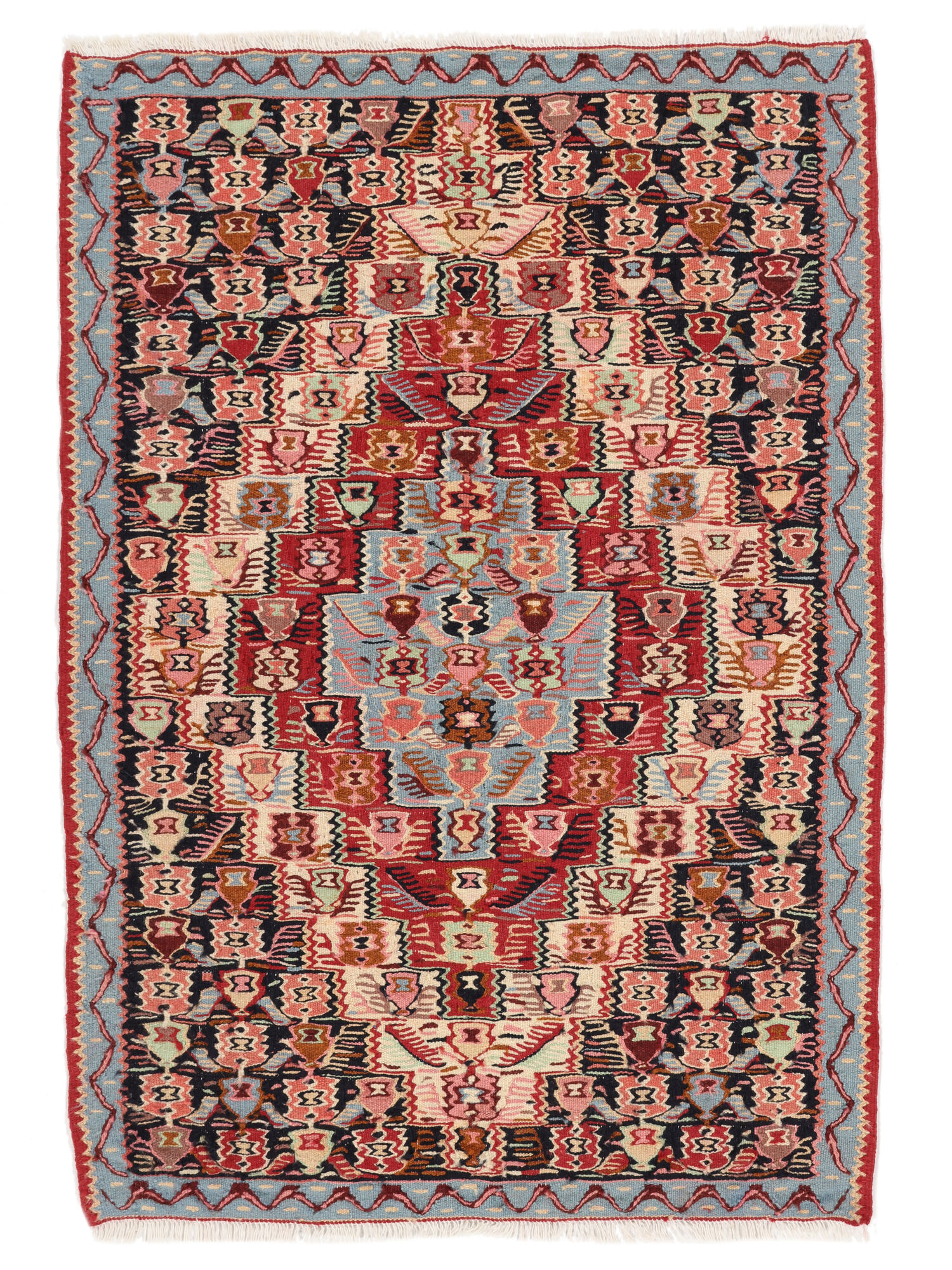 Kelim Senneh Fine Teppich 78×111