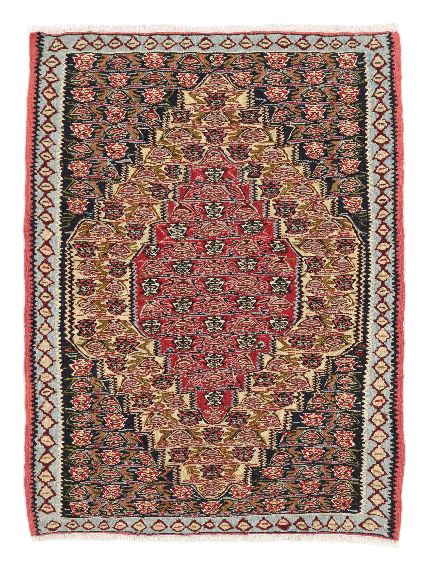 Kelim Senneh Fine Teppich 75×100