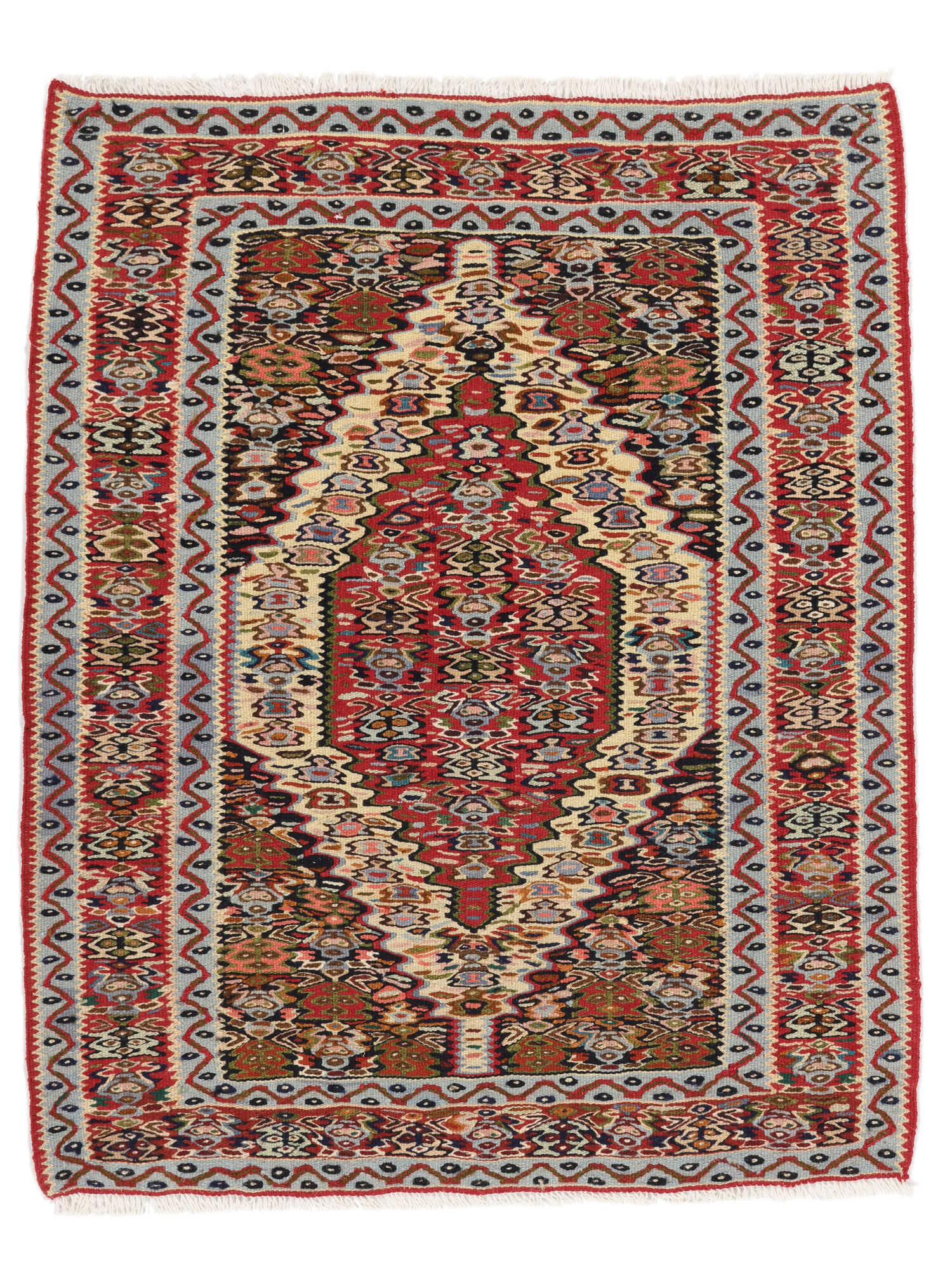 Kelim Senneh Fine Teppich 76×95