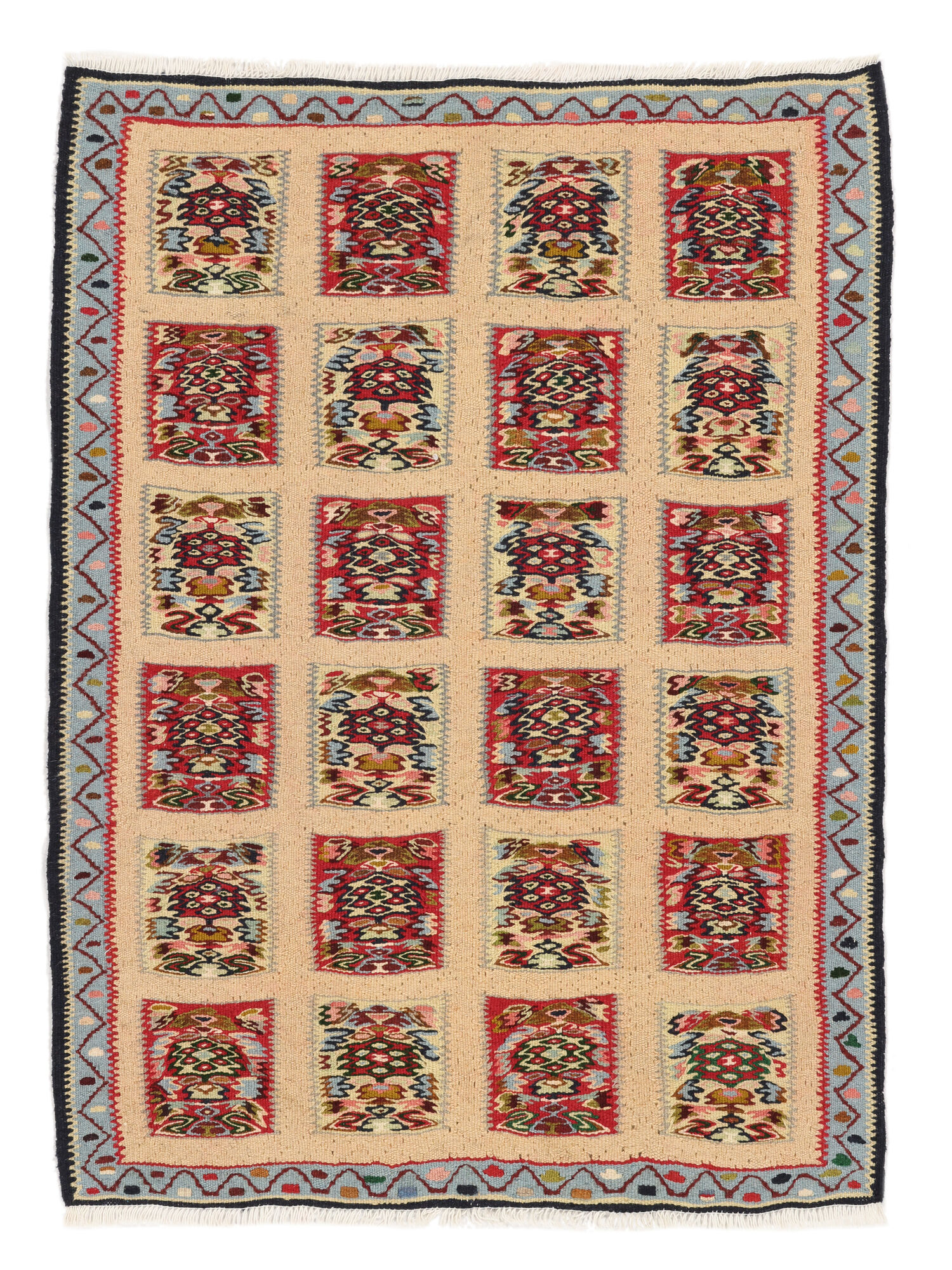 Kelim Senneh Fine Teppich 75×101