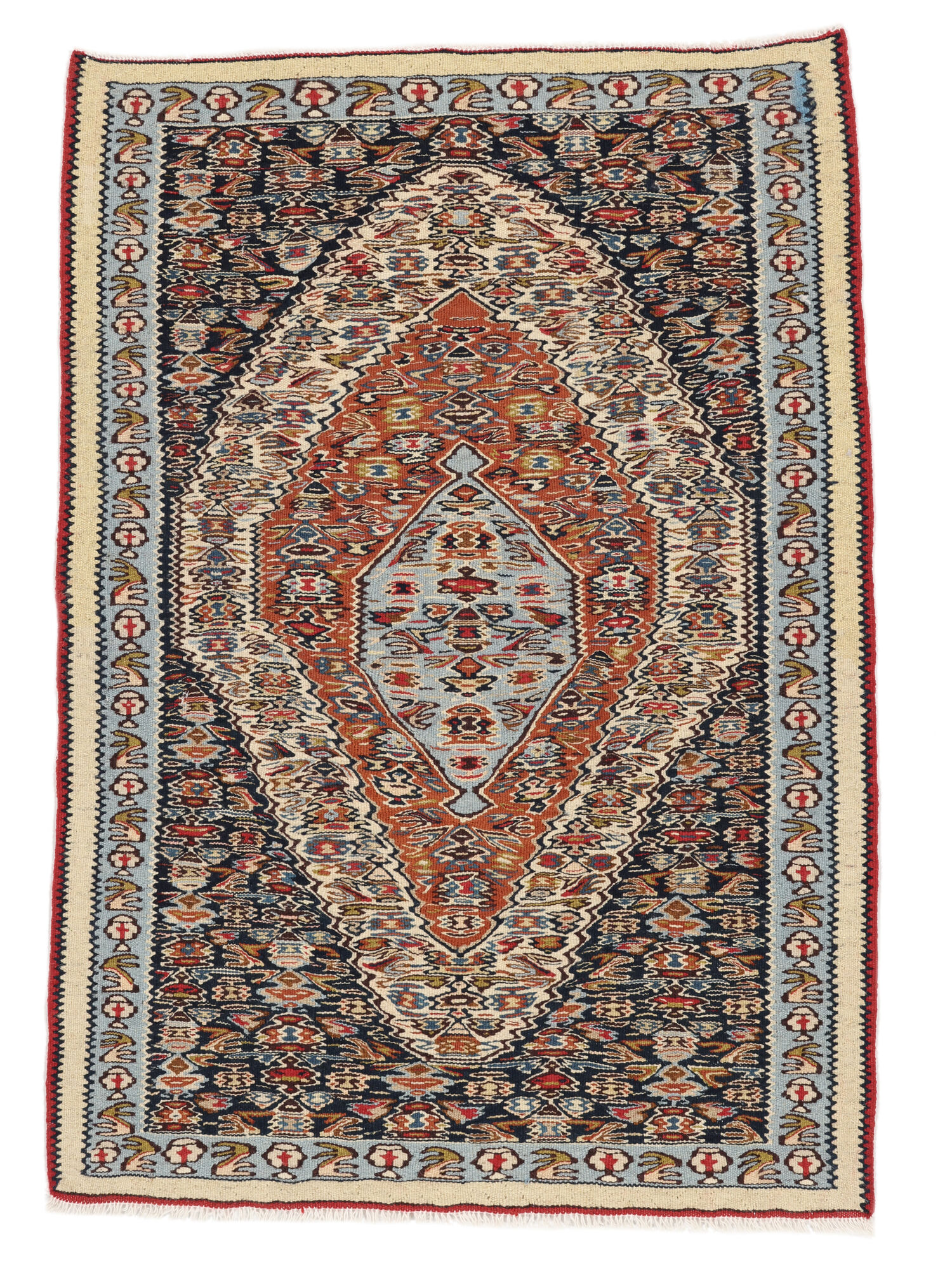 Kelim Senneh Fine Teppich 73×107