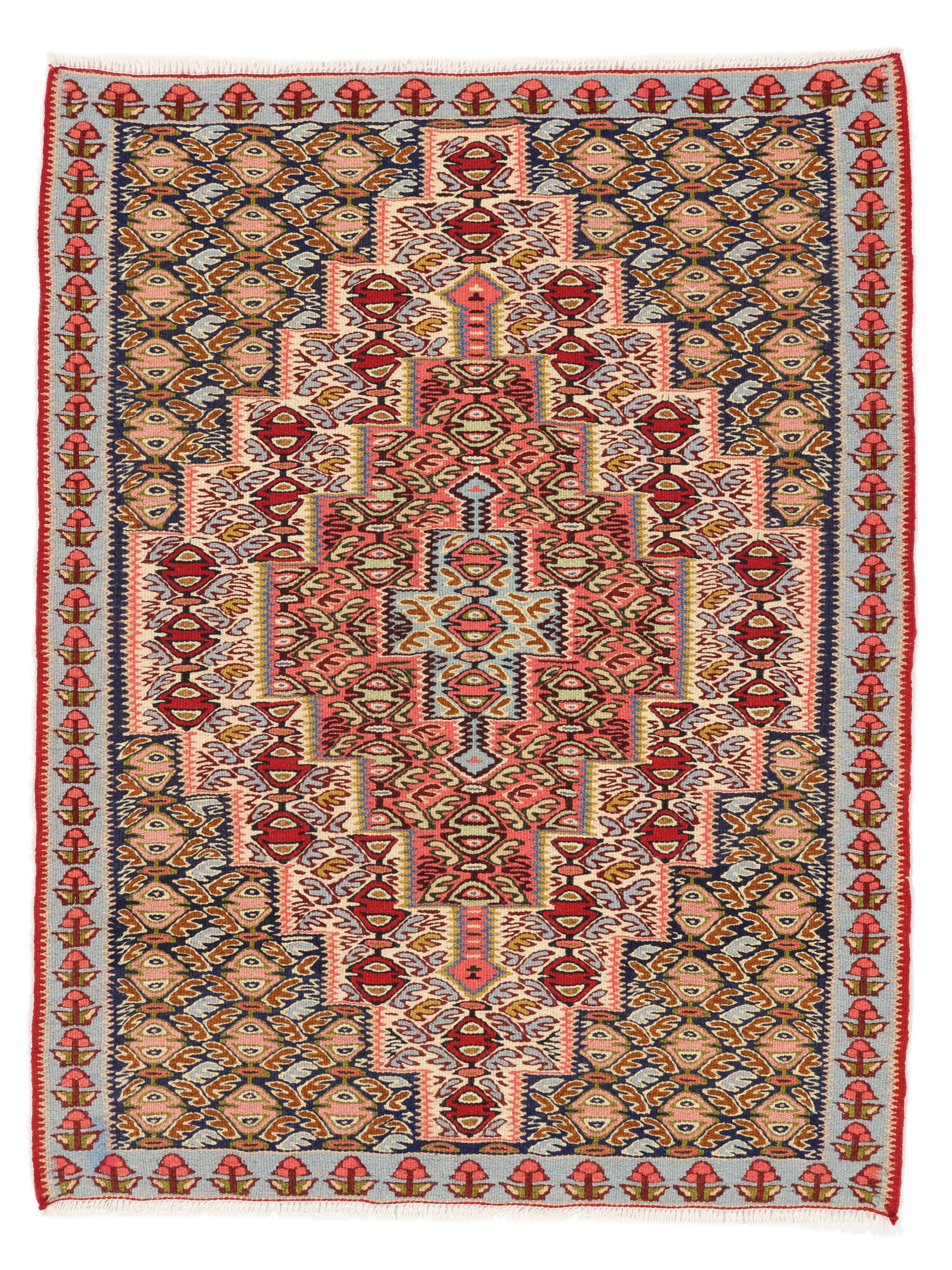Kelim Senneh Fine Teppich 77×100