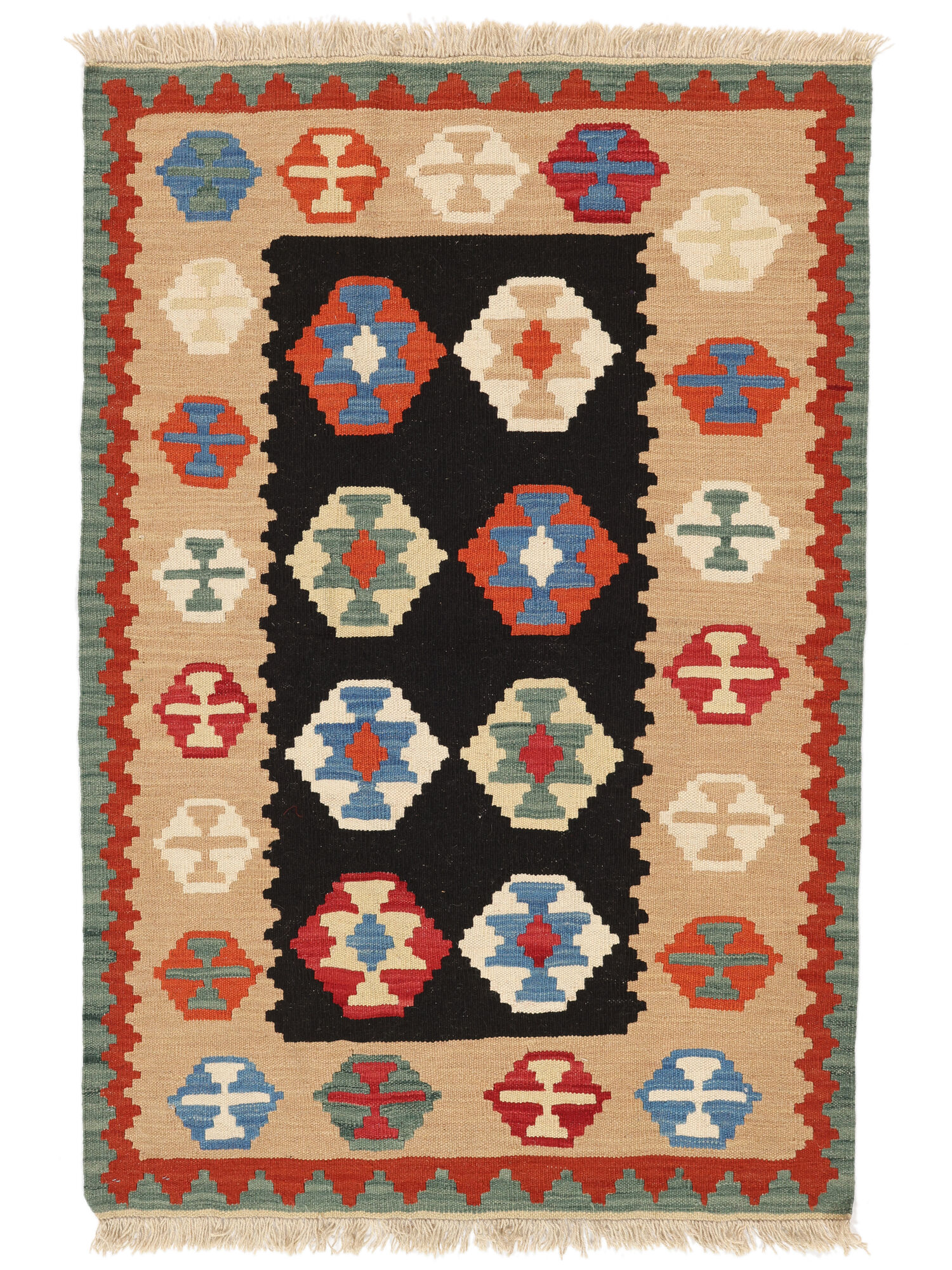 Kelim Ghashghai Teppich 102×155