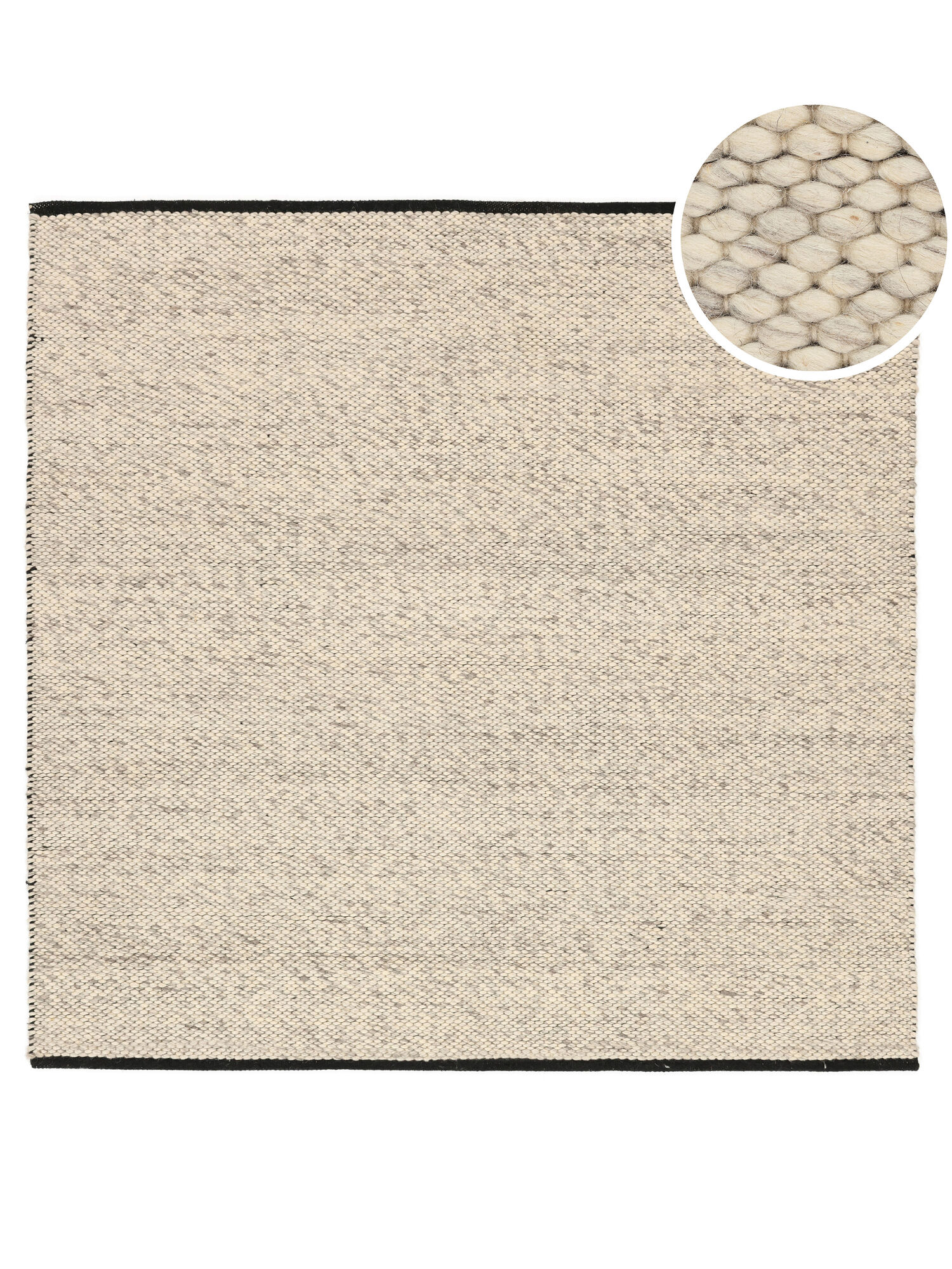 Umea Matta - Ljusbeige / Svart 250x250