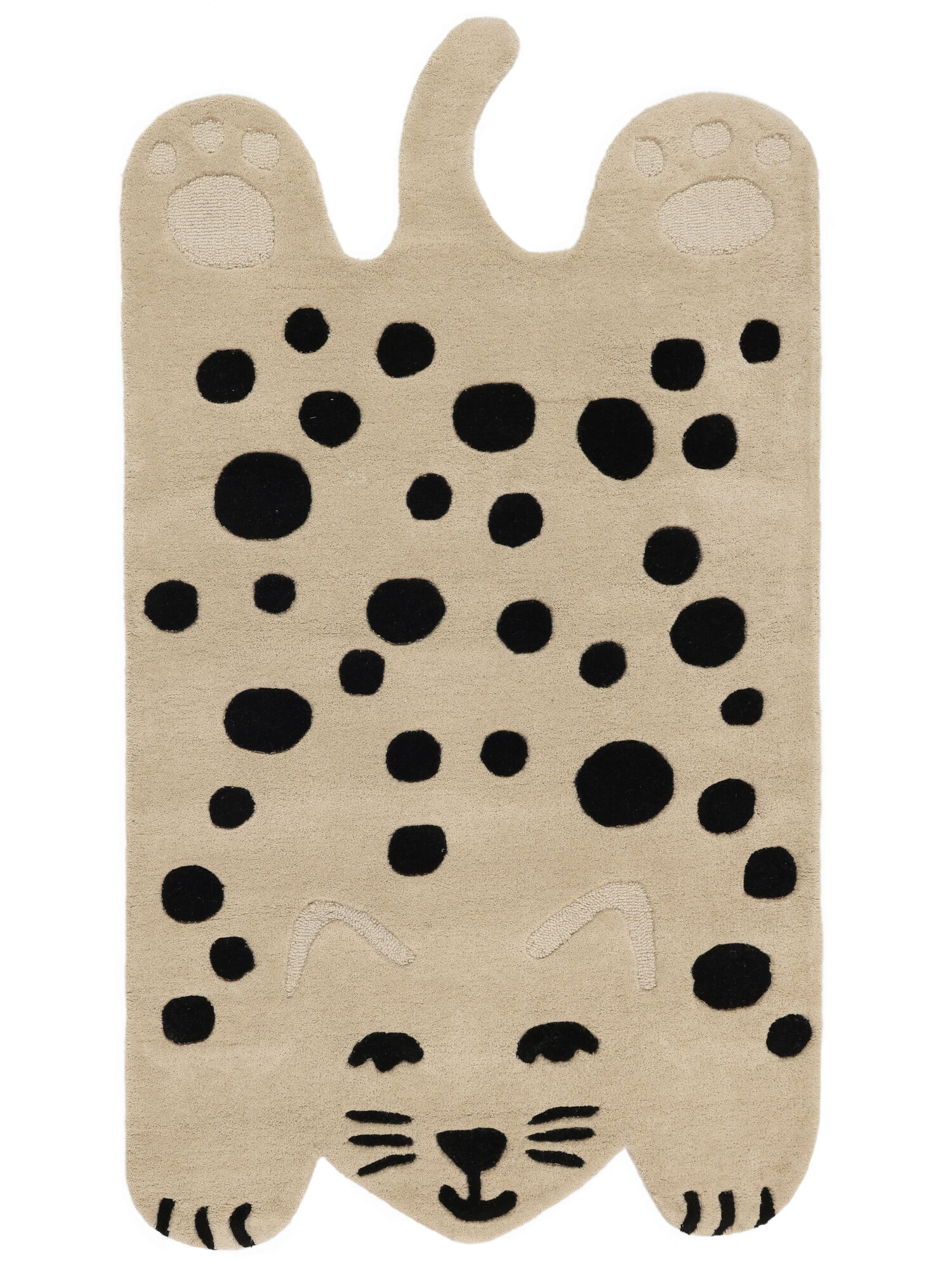 Lo Cat Matta - Kr&auml;mbeige / M&ouml;rkgr&aring; 95x170