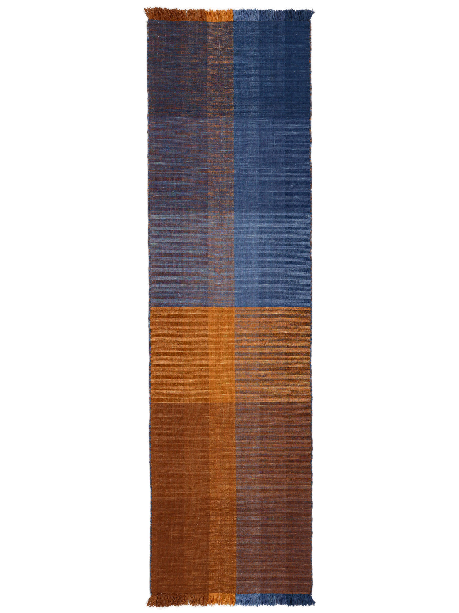 Aberdeen Matta - Orange / Blå 80x300