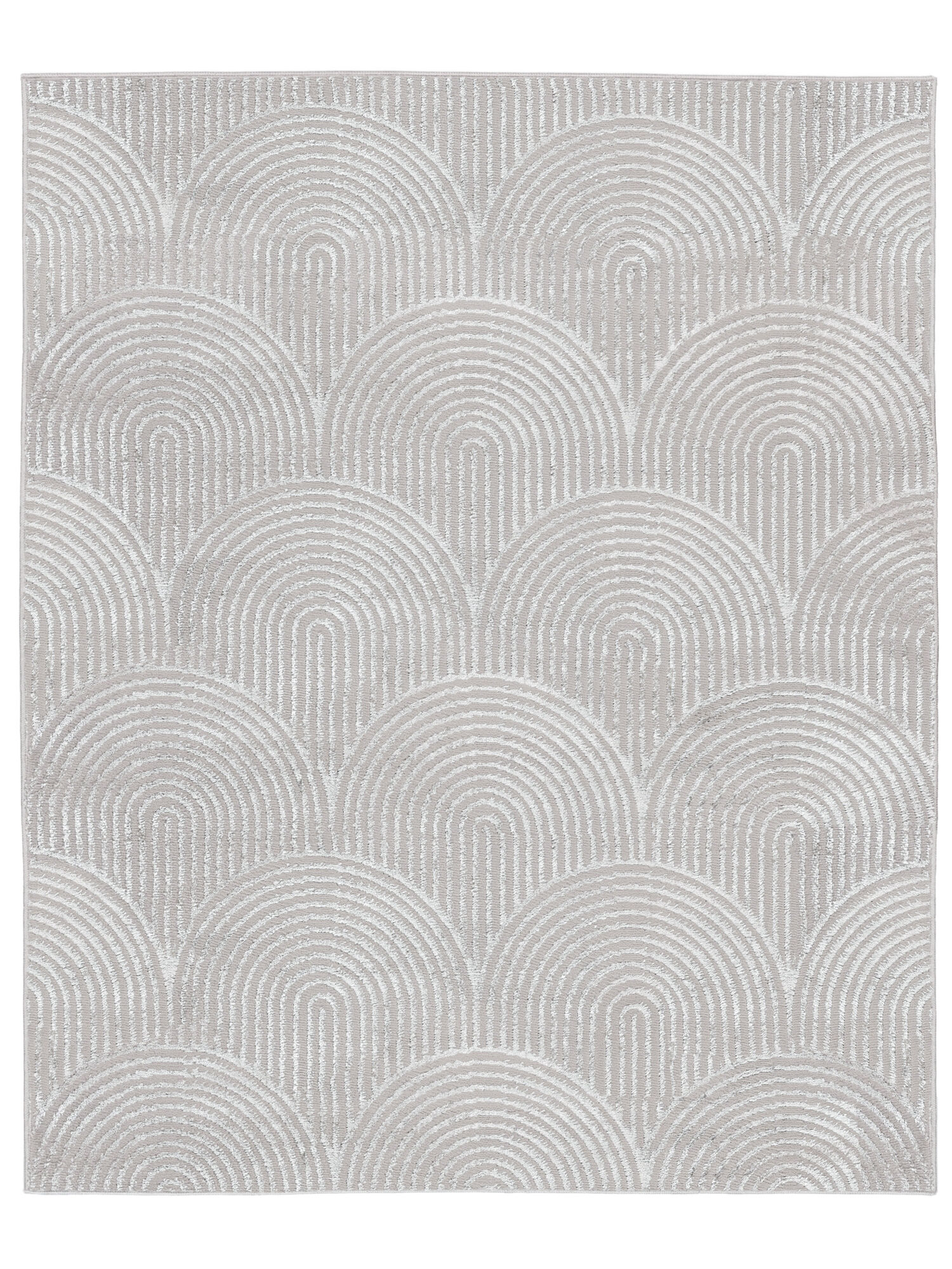 Art Deco Matta - Grå / Silvergrå 140x200