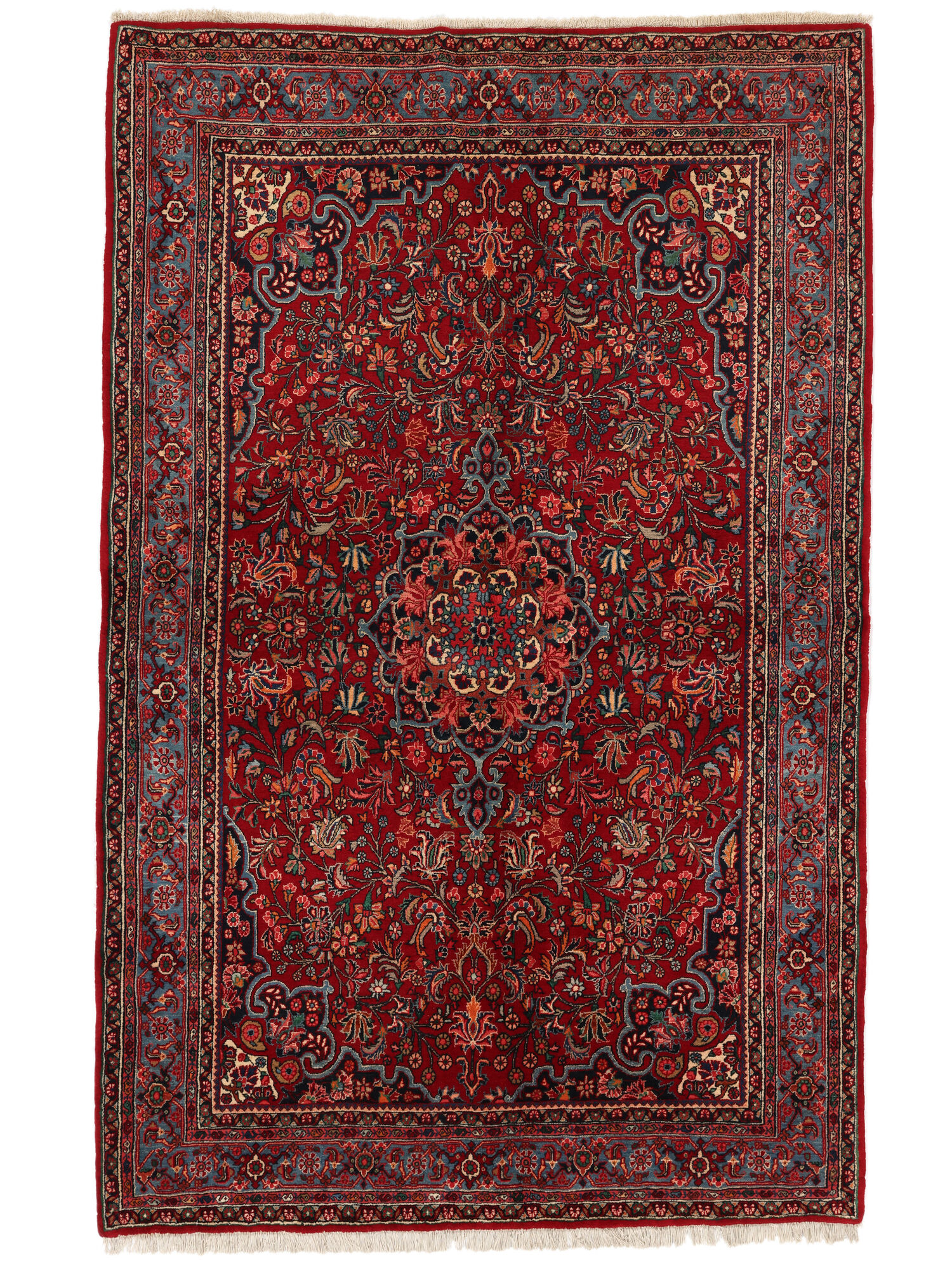 Bidjar med silke Matta 143x225