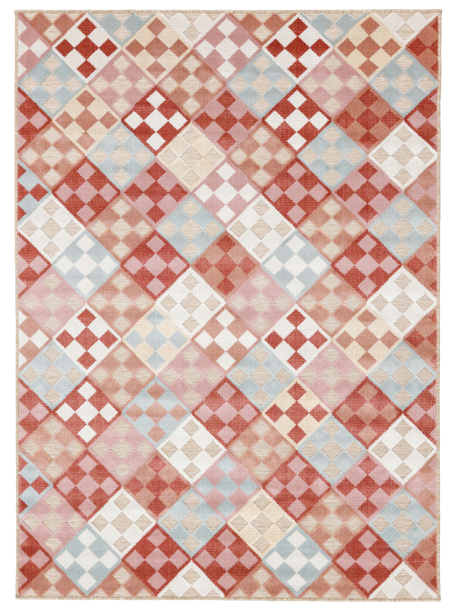 Kusta Matta - Beige / Flerfärgad 200x300