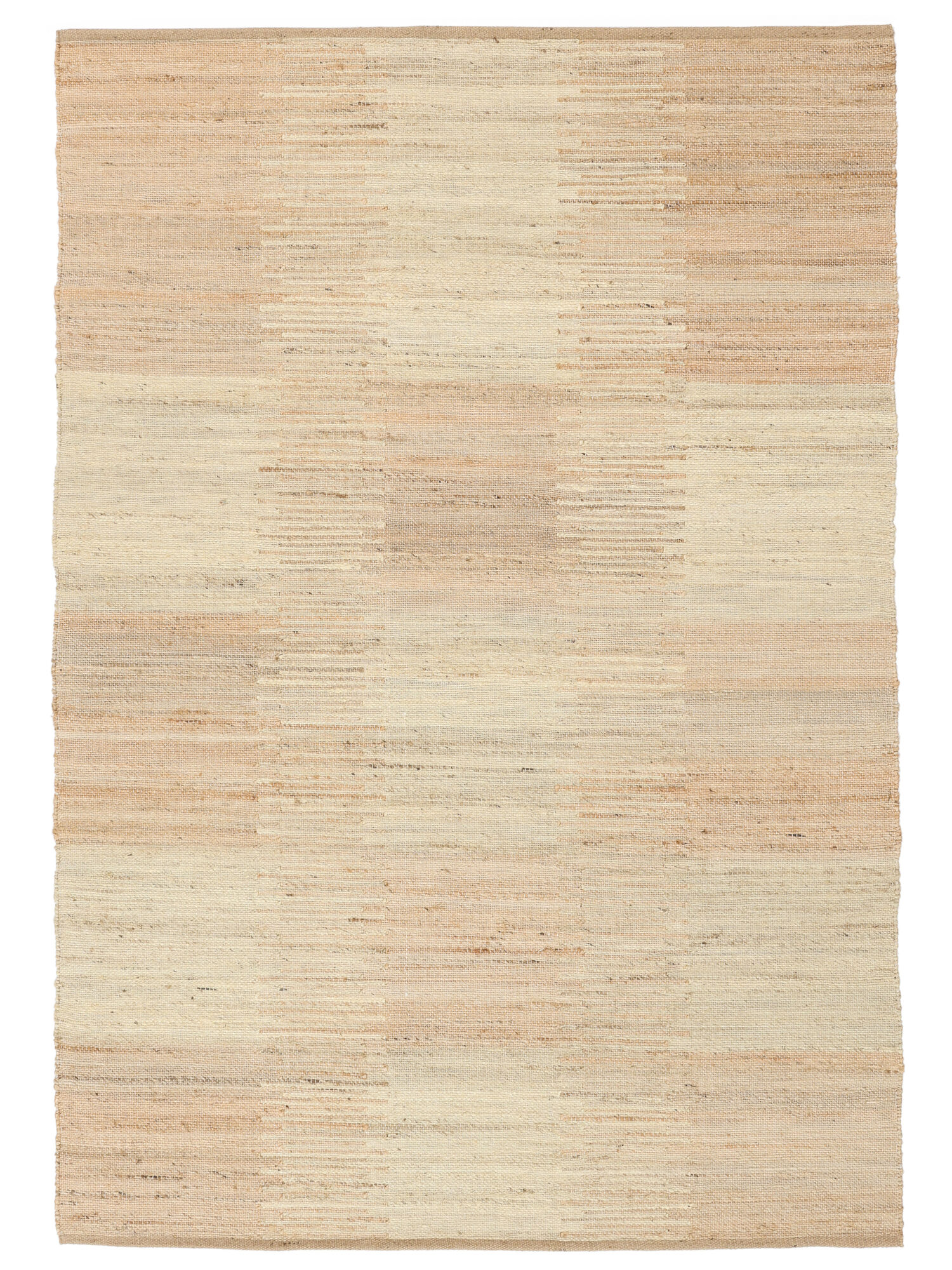Ikat Chess Matta - Beige / Naturvit 200x300
