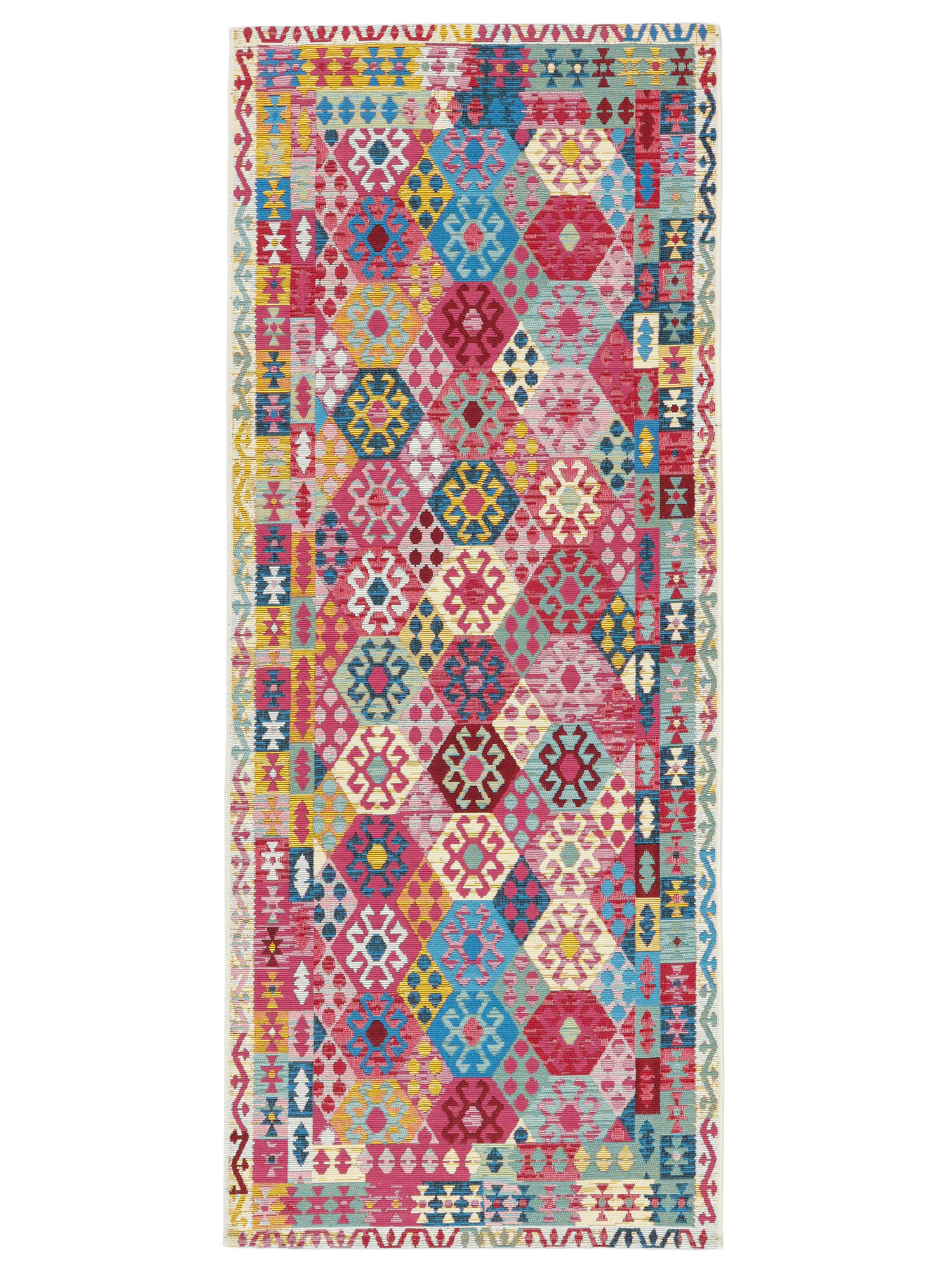 Ruva Kilim Matta - Flerfärgad 80x200