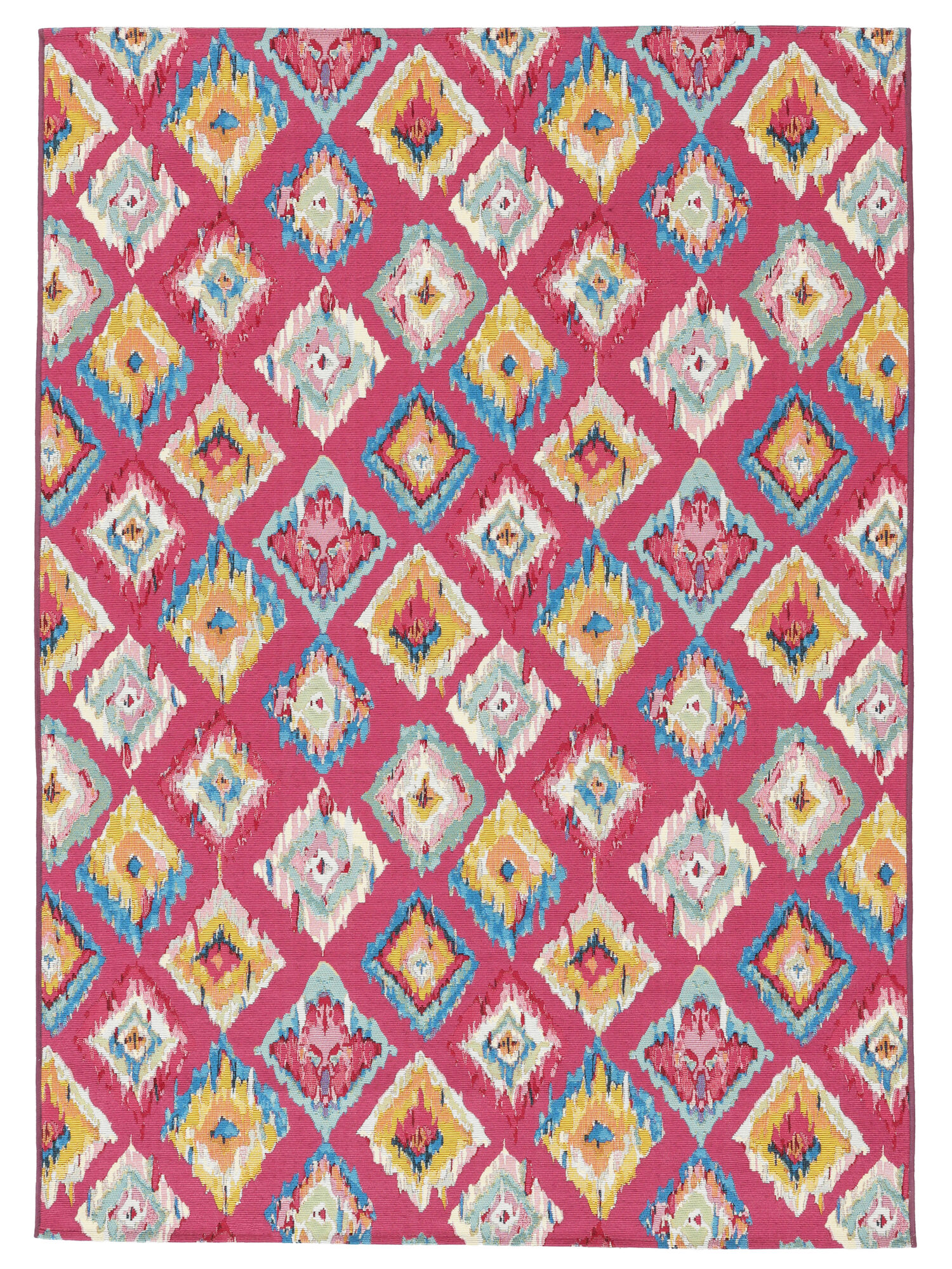 Kirra Ikat Matta - Rosa / Flerfärgad 200x300