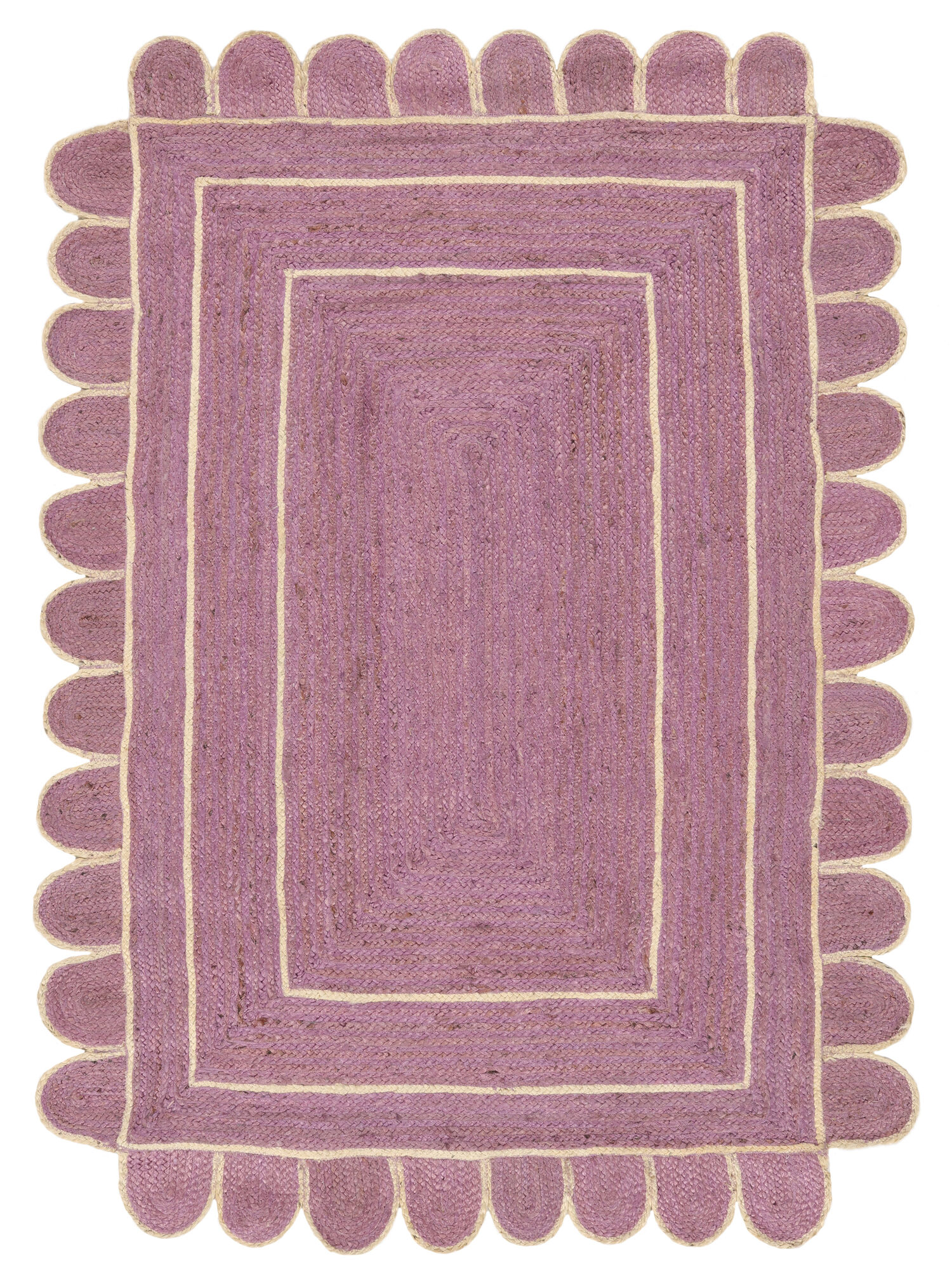 Mia Matta - Lila / Vit 140x200