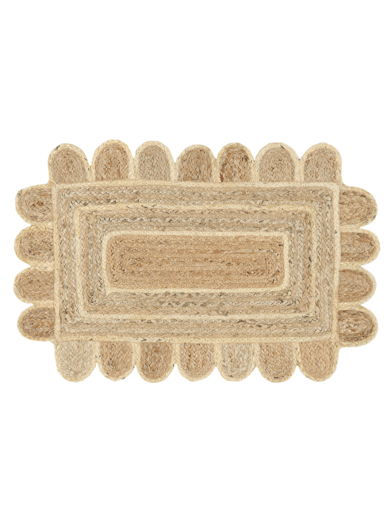 Mia Fußmatte – Beige / Weiß 60×90