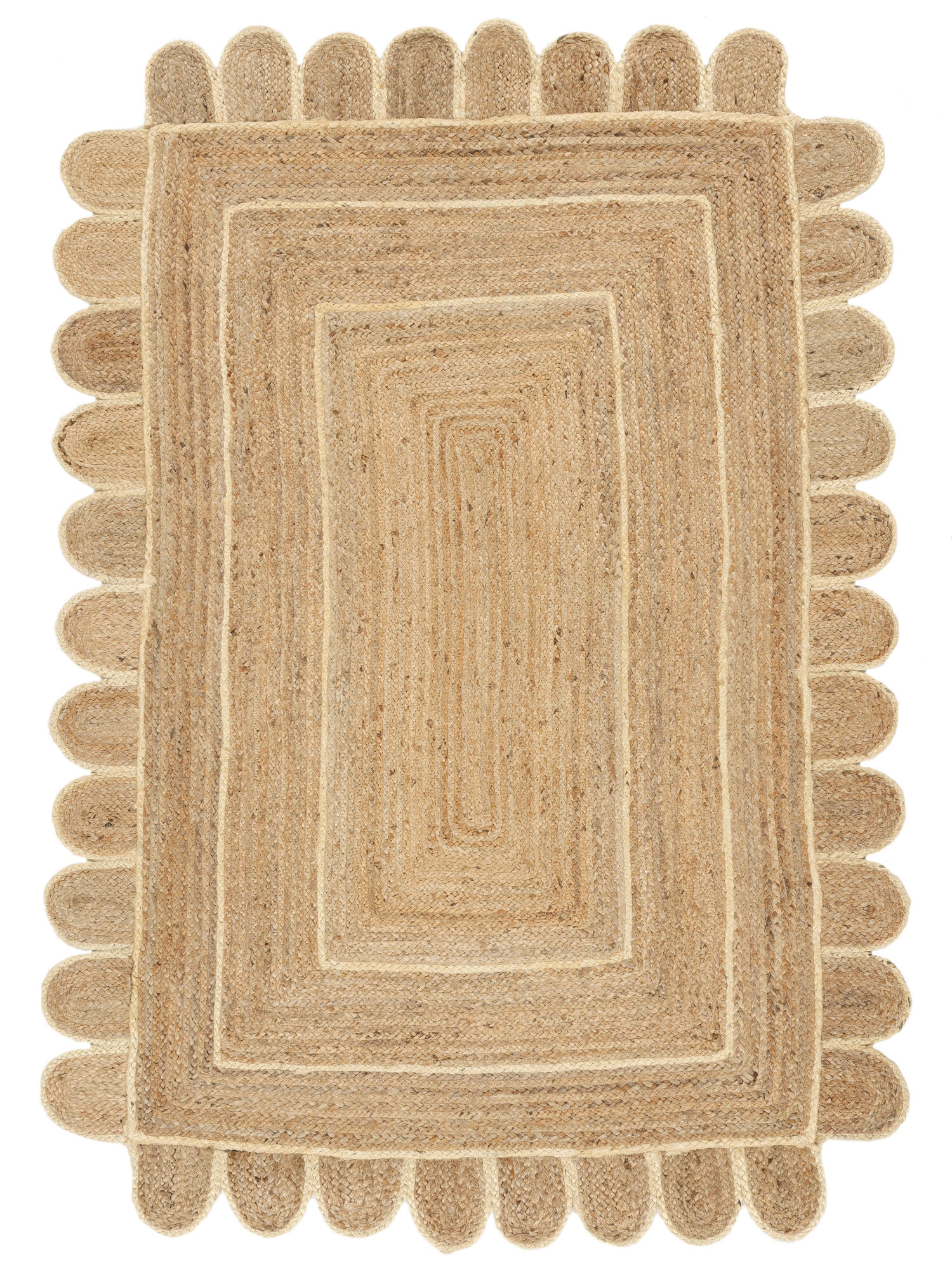 Mia Matta - Beige / Vit 140x200