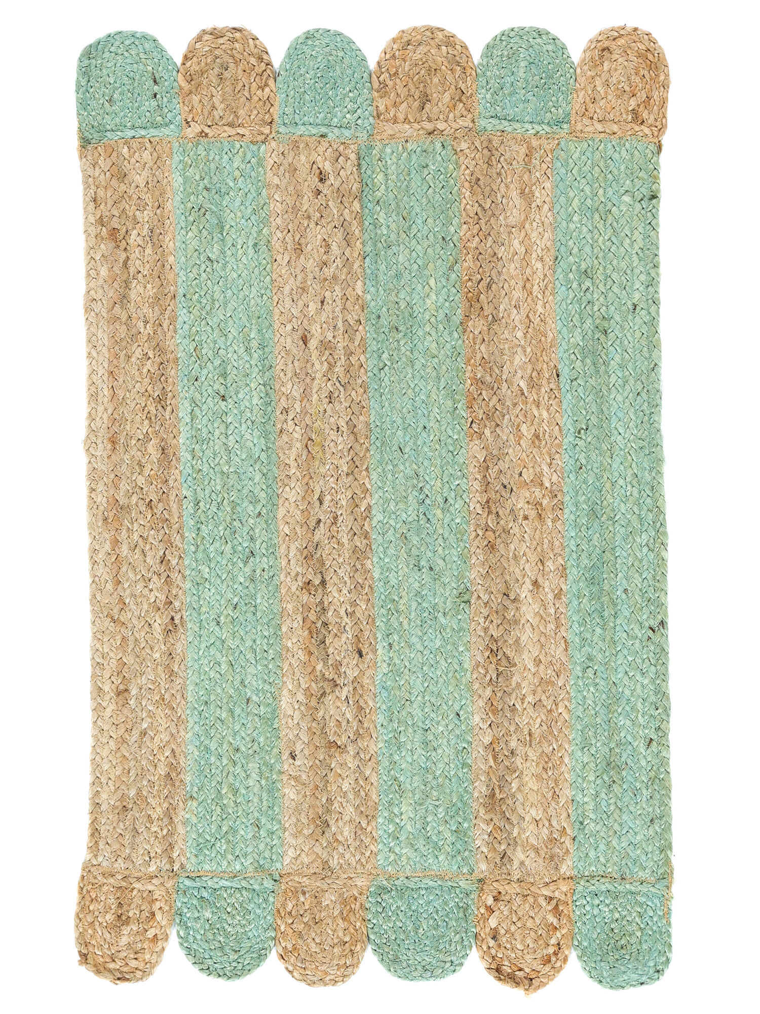 Elba Matta - Grön / Beige 80x120