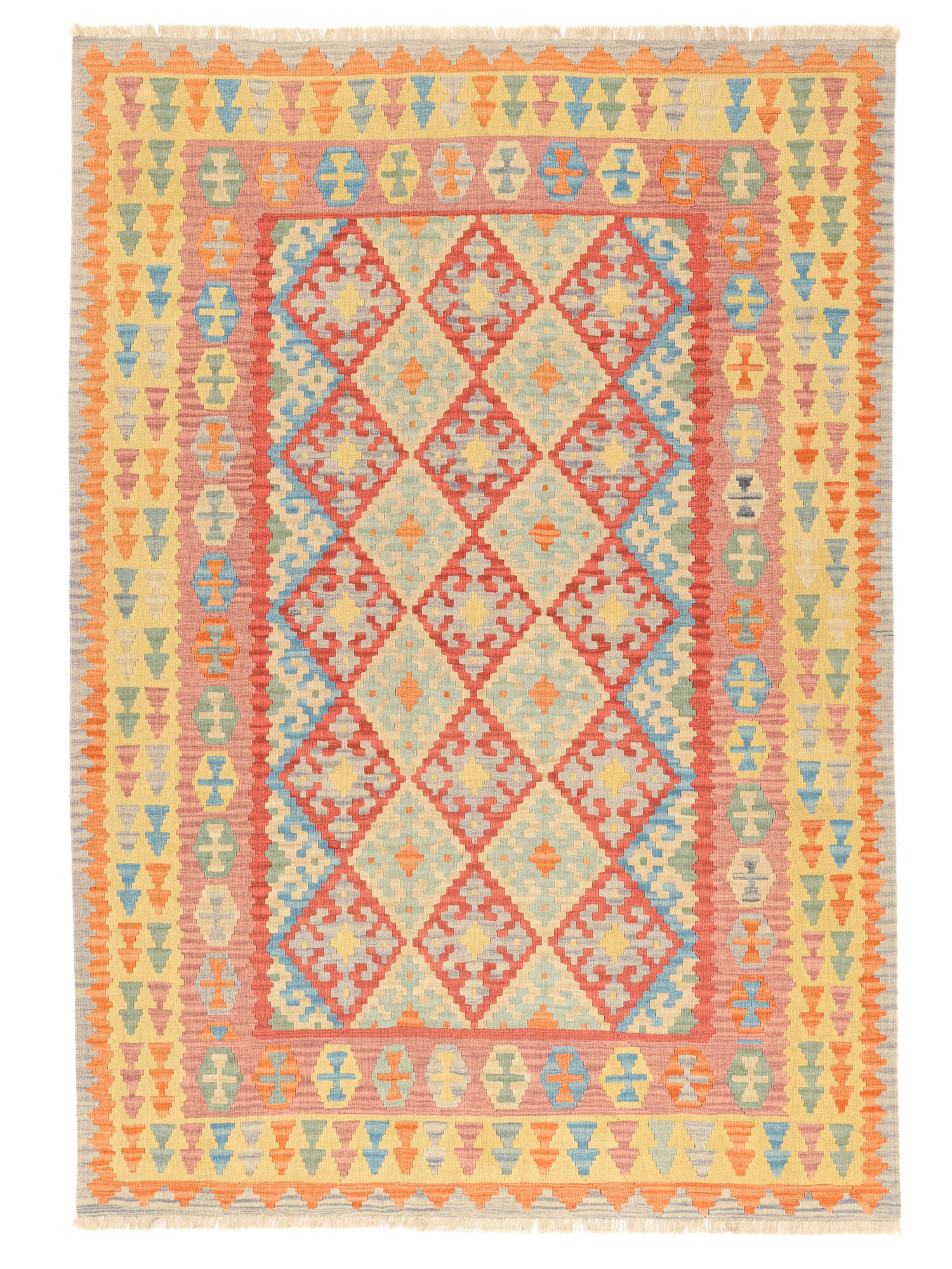 Kelim Ghashghai Teppich 207×296