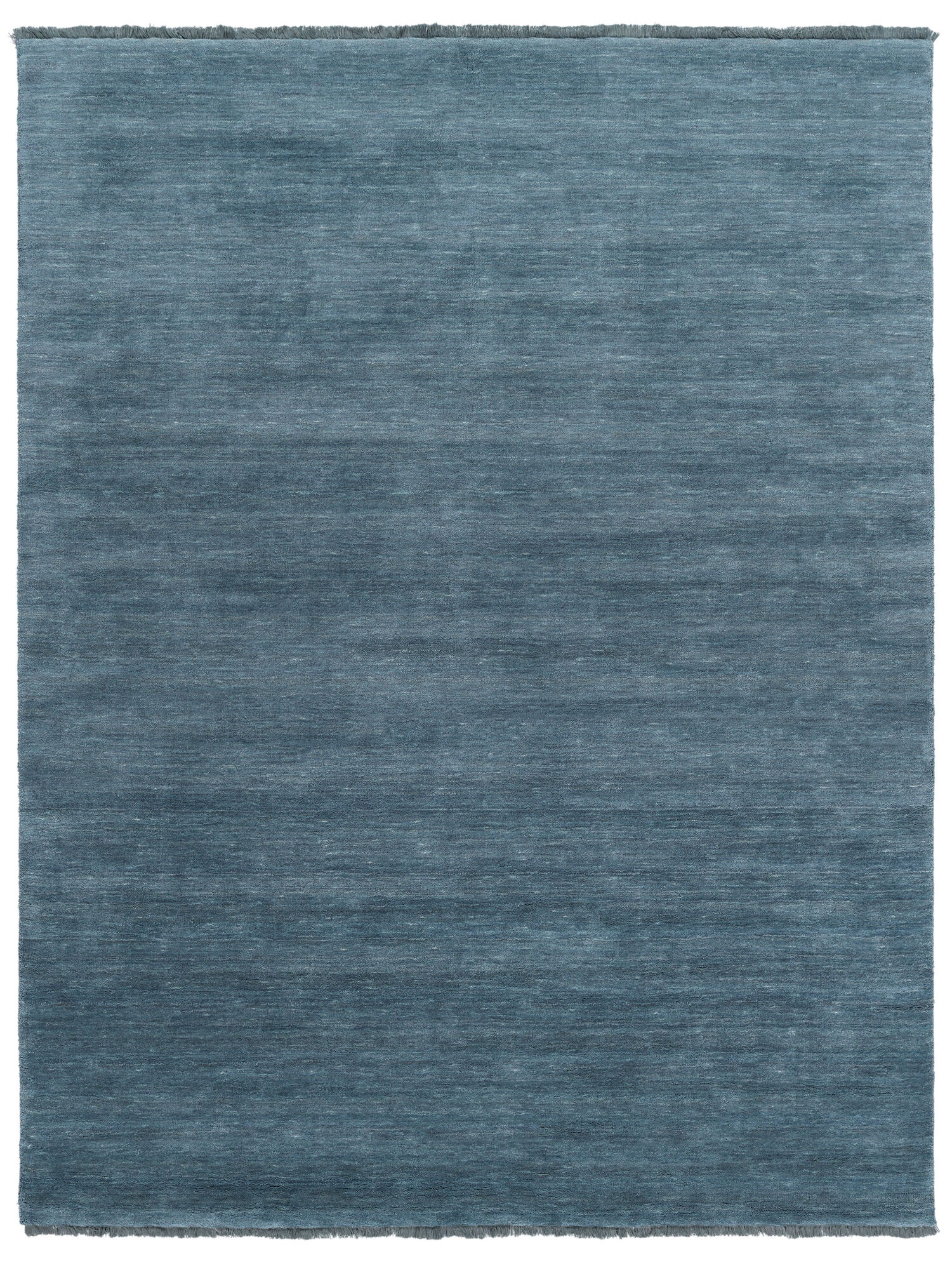 Handloom fringes Matta - Mörkturkos 300x400