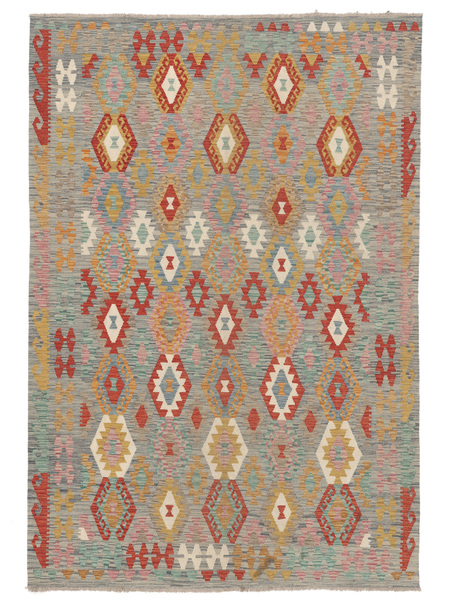 Kelim Afghan Old Stil Teppich 204×298
