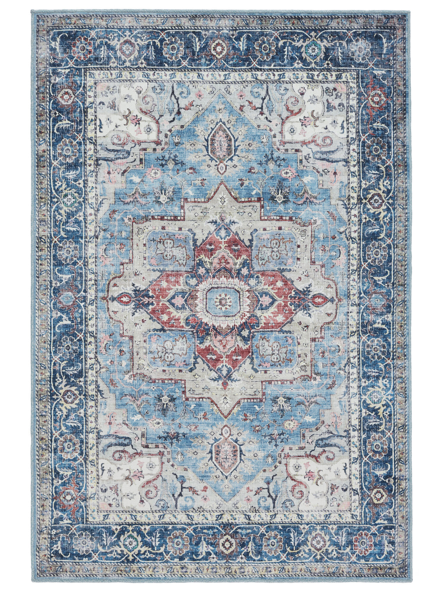 Georgia Oriental Teppich – Blau / Mehrfarbig 120×180