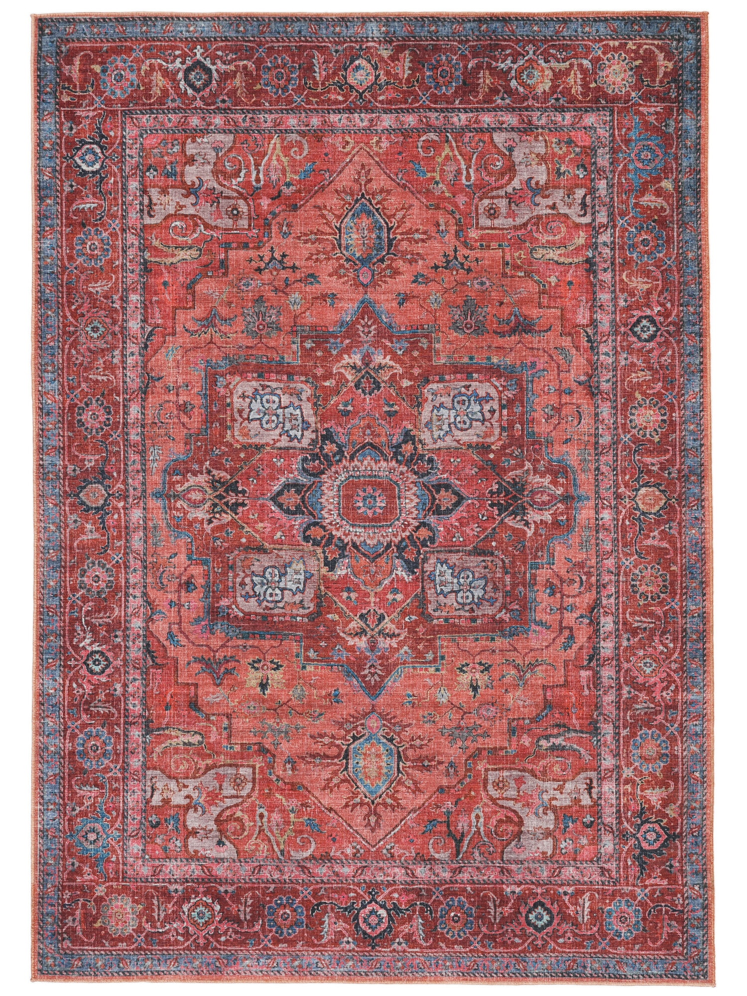 Georgia Oriental Teppich – Rot / Blau 300×400