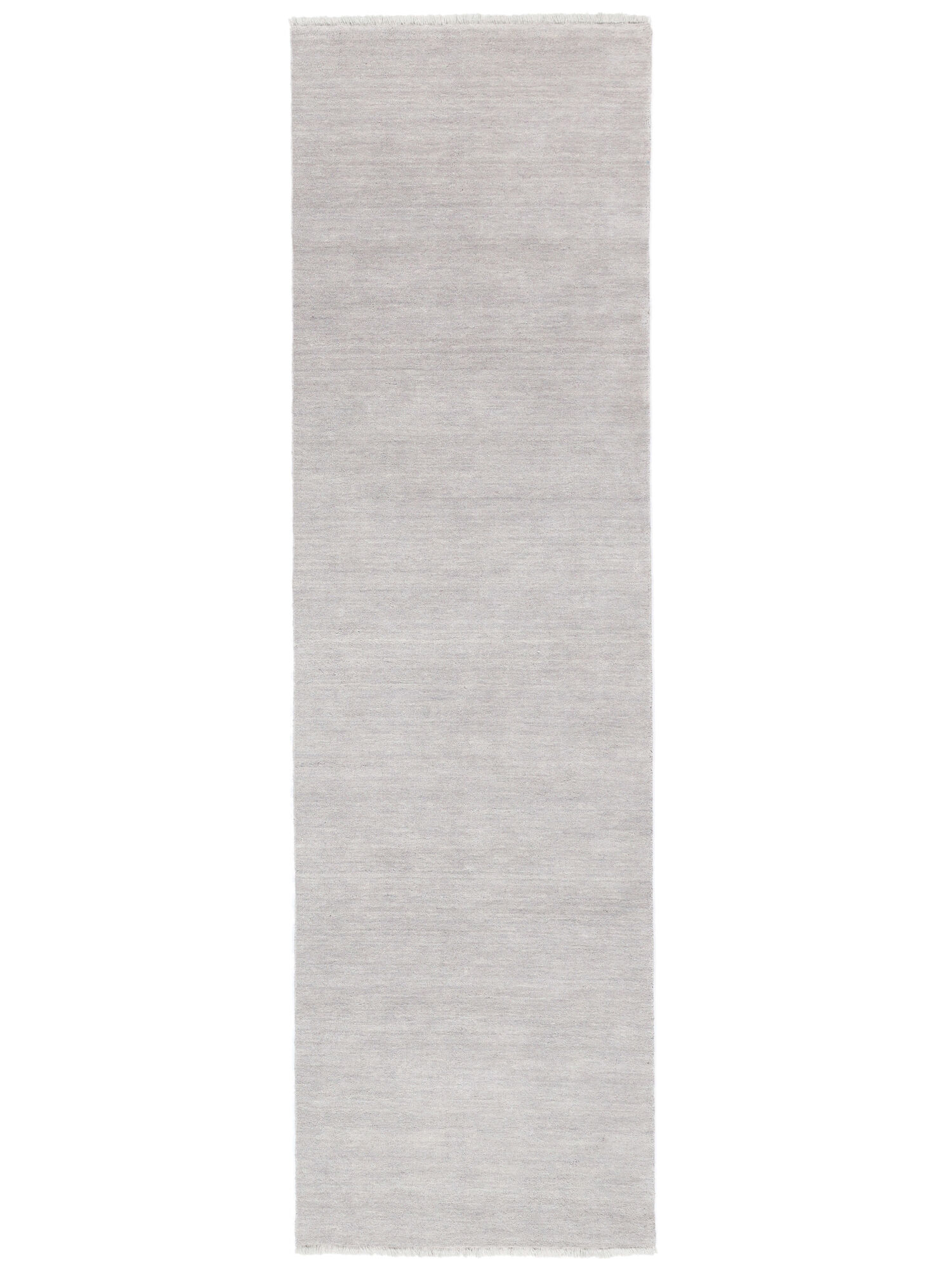 Handloom fringes Matta - Silvergrå 80x300