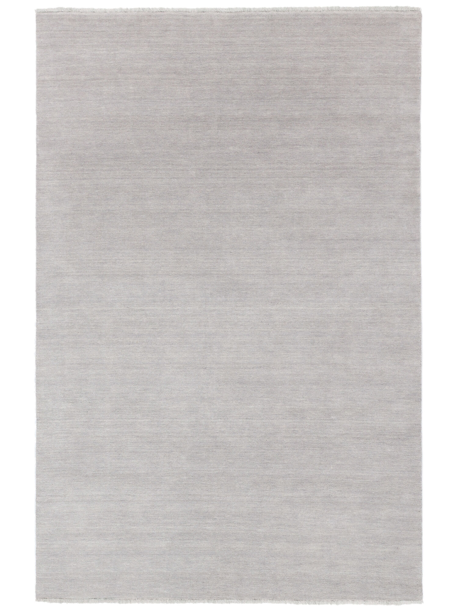 Handloom fringes Matta - Silvergrå 300x400