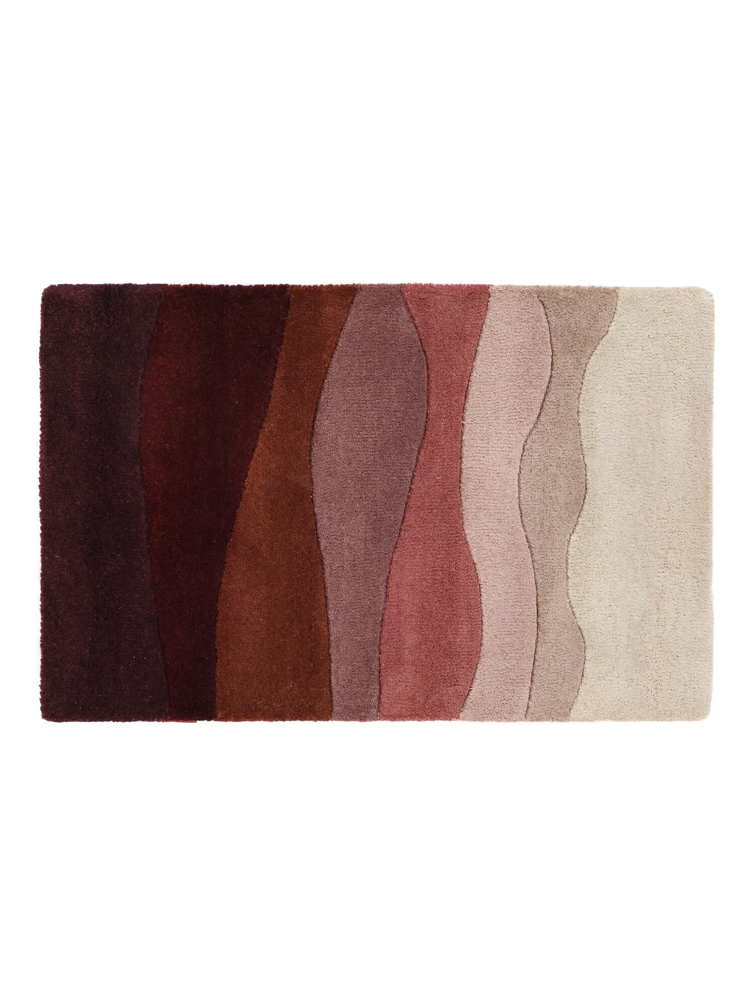 Feeling Handtufted Fußmatte – Burgunderrot 60×90