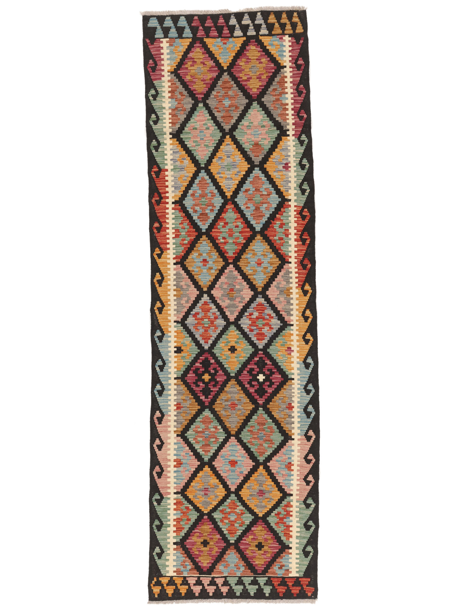 Kelim Afghan Old Stil Teppich 83×294