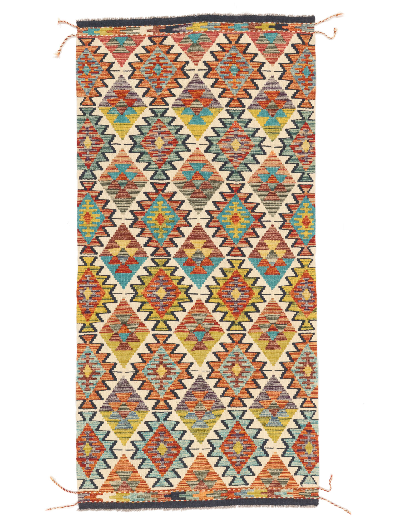 Kelim Afghan Old Stil Teppich 100×205