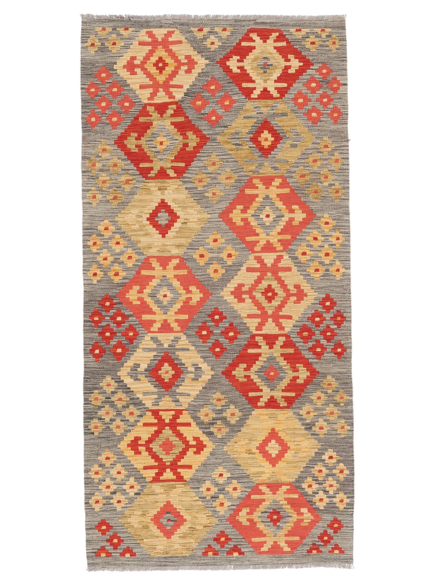 Kelim Afghan Old Stil Teppich 100×204