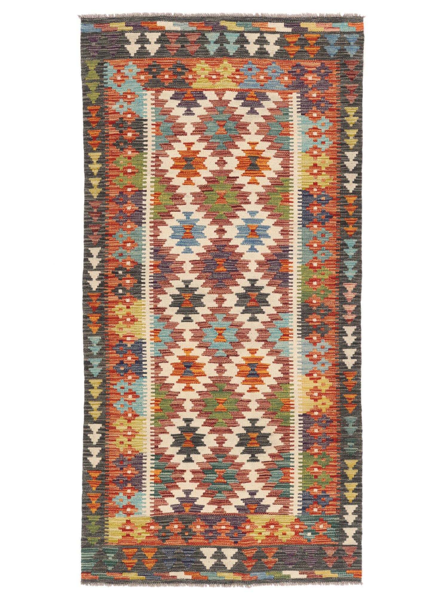 Kelim Afghan Old Stil Teppich 98×200