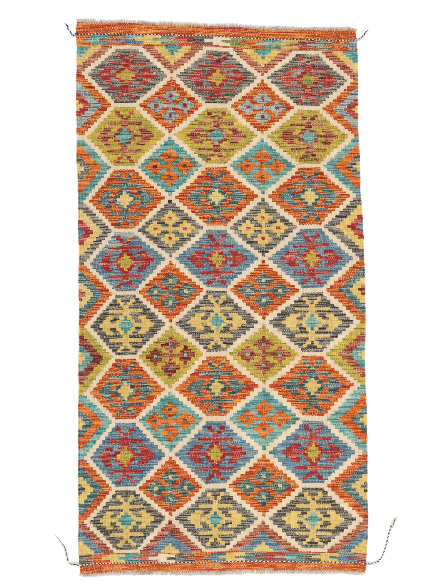Kelim Afghan Old Stil Teppich 101×194