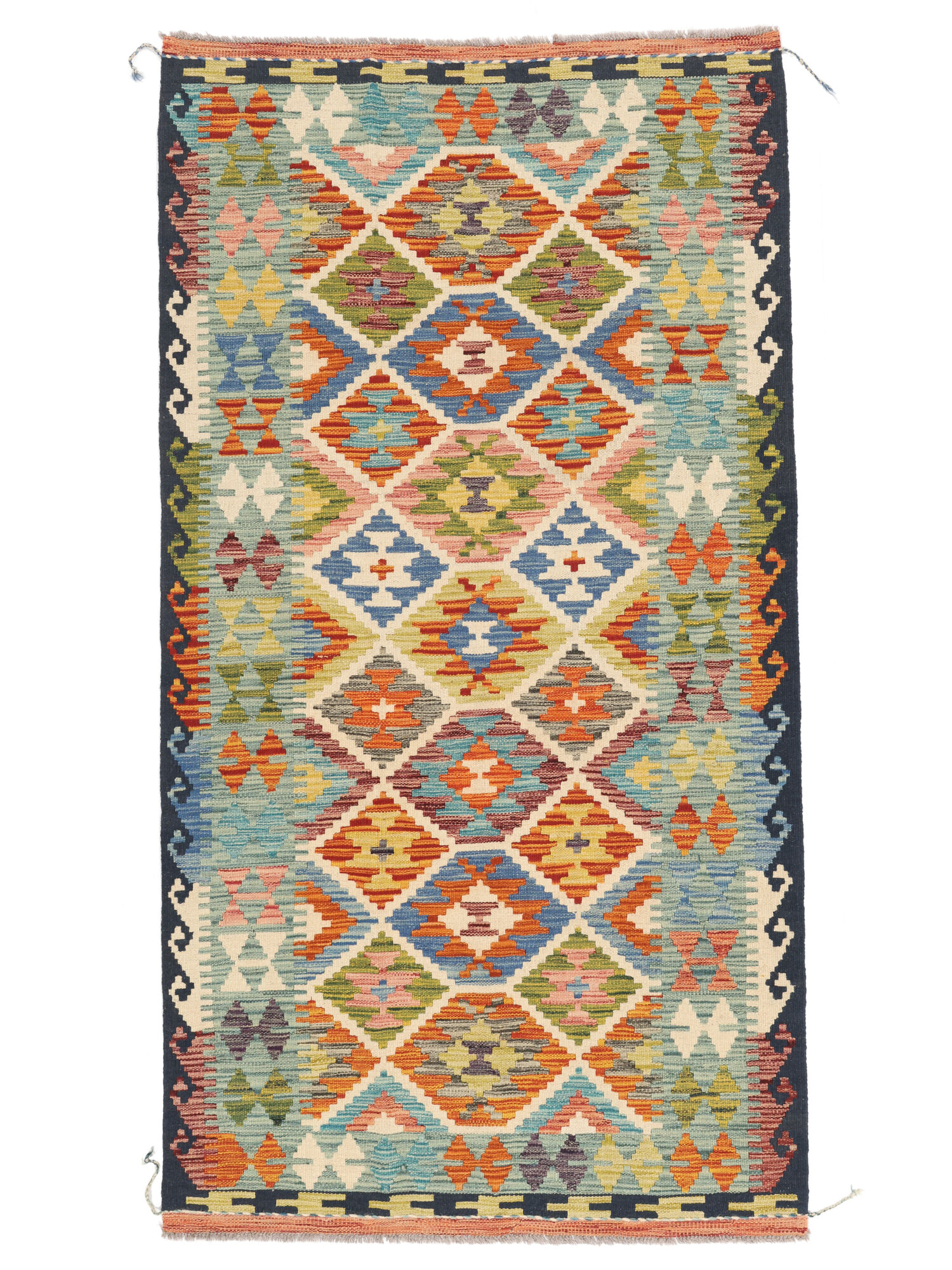 Kelim Afghan Old Stil Teppich 104×197