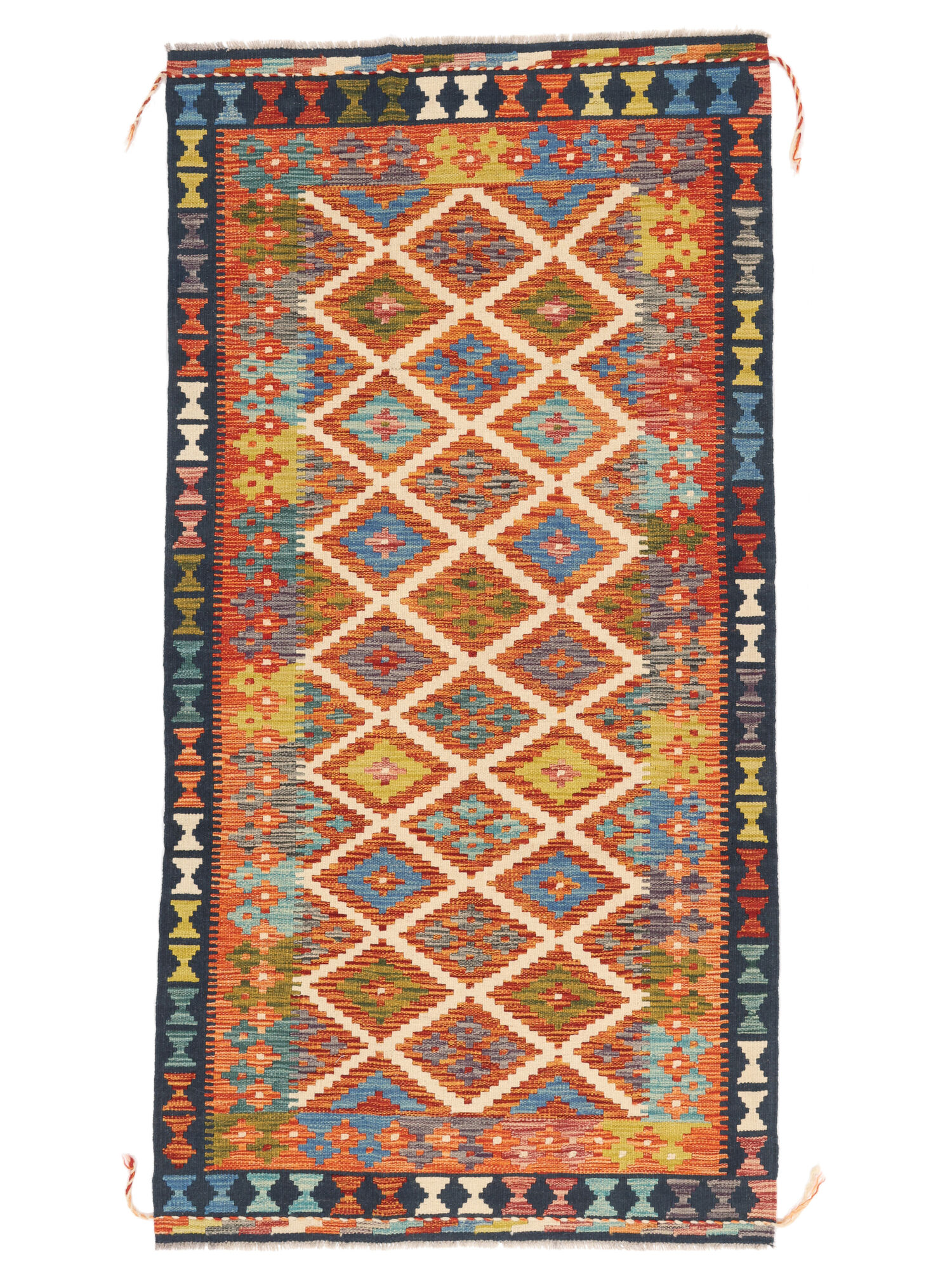 Kelim Afghan Old Stil Teppich 100×197