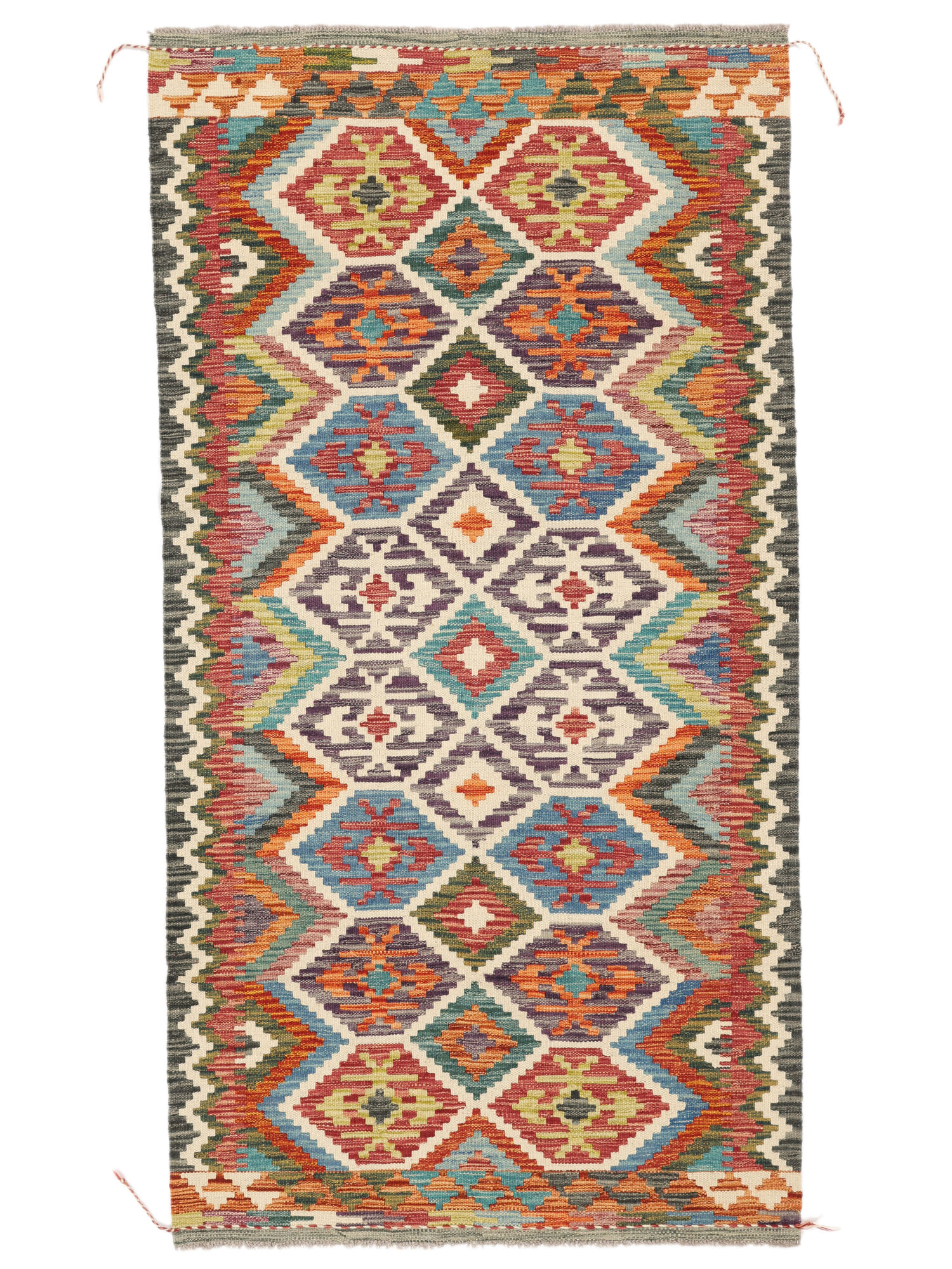 Kelim Afghan Old Stil Teppich 103×196