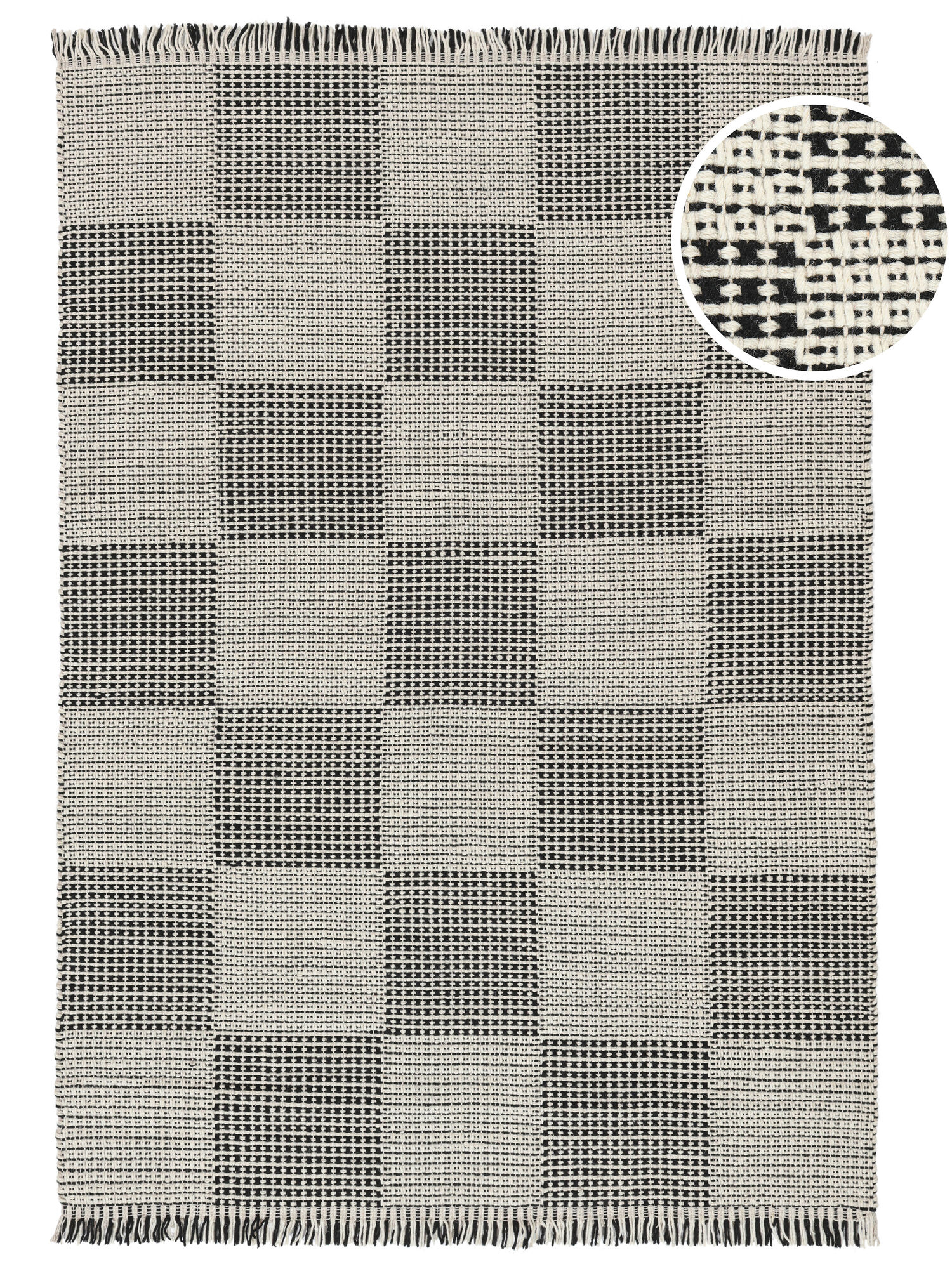 Cuadro Matta - Svart / Vit 160x230