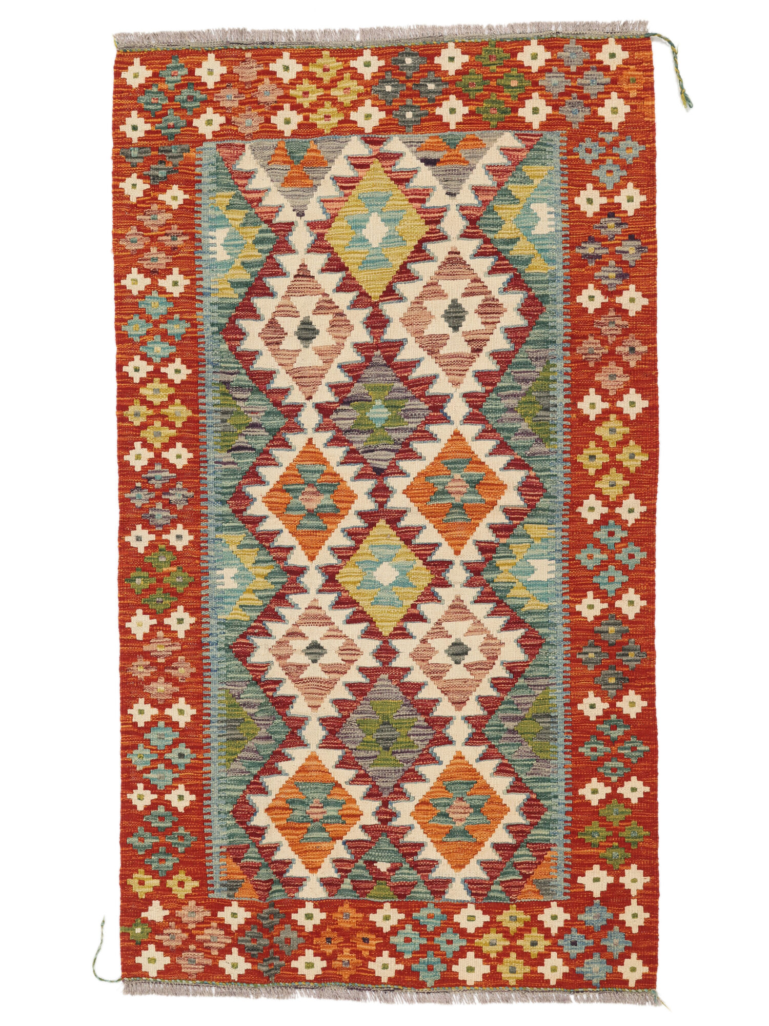 Kelim Afghan Old Stil Teppich 99×174