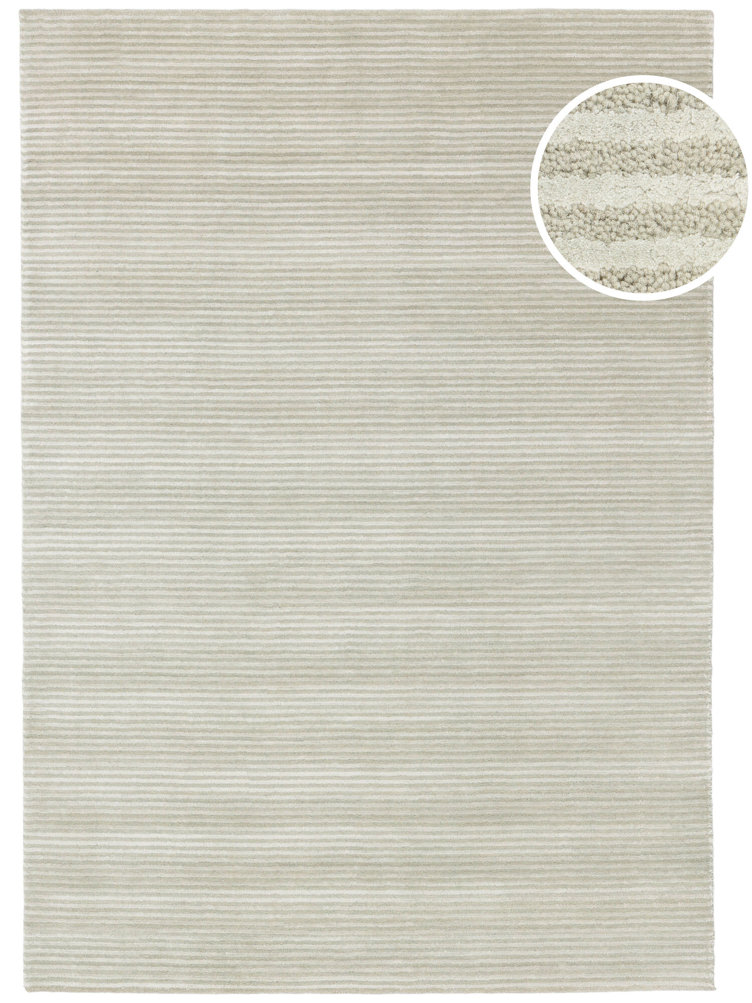 Fine Stripe Matta - Ljusgrön 160x230