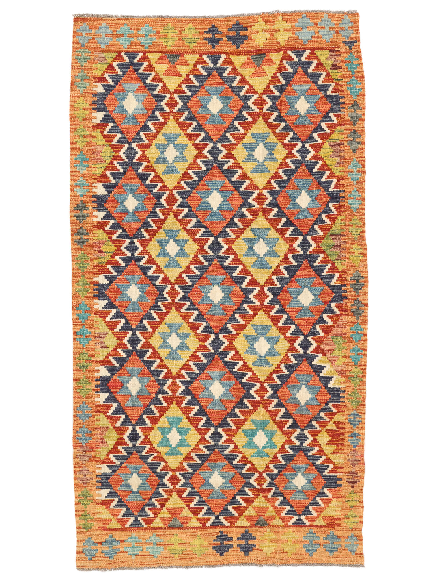 Kelim Afghan Old Stil Teppich 104×193