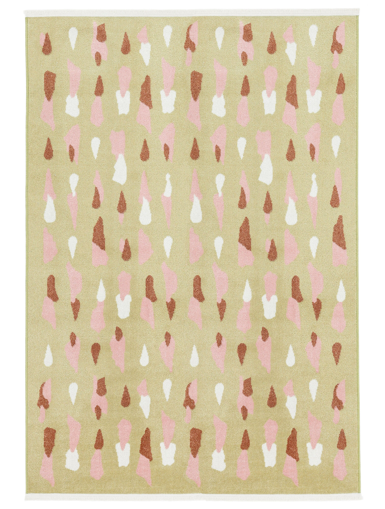 Lea Matta - Gul / Rosa 200x300