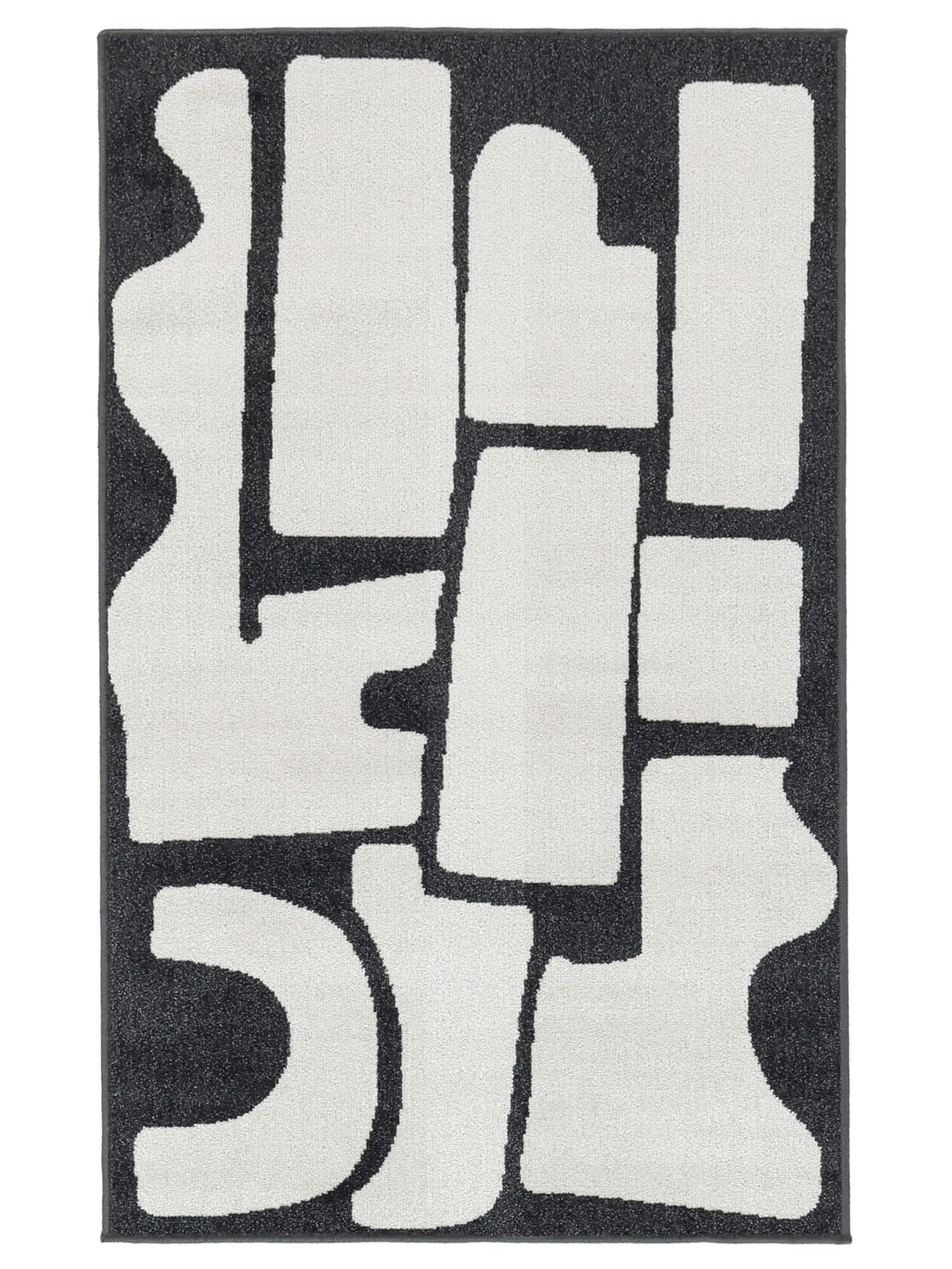 Contour Matta - Off white / Svart 160x230