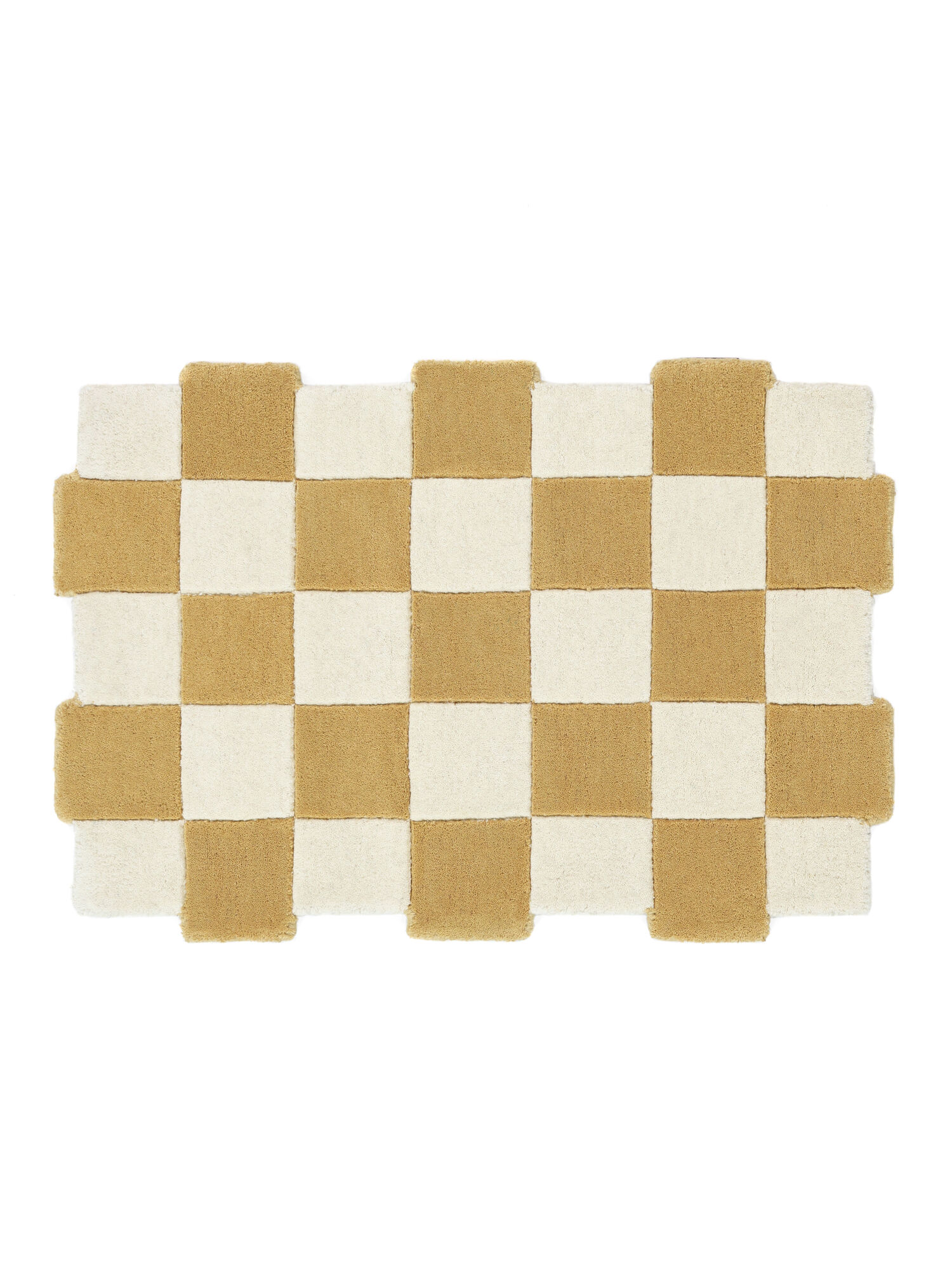 Checkmate Fußmatte – Gelb / Weiß 60×90
