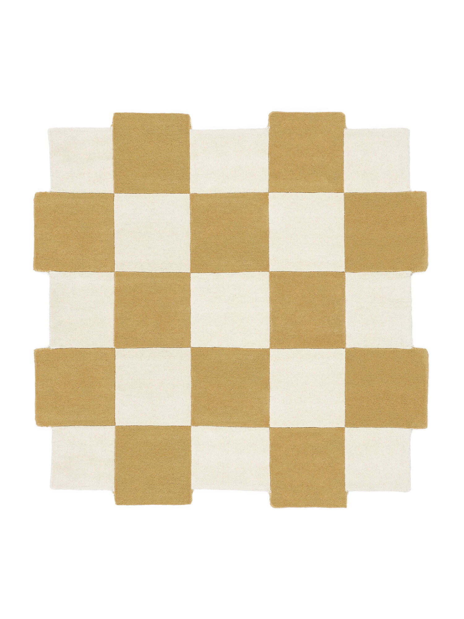 Checkmate Matta - Gul / Vit 250x250