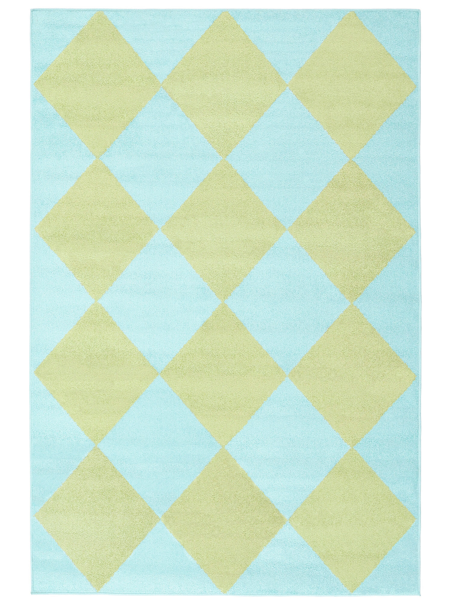 Puzzle Matta - Grön / Turkos 200x300