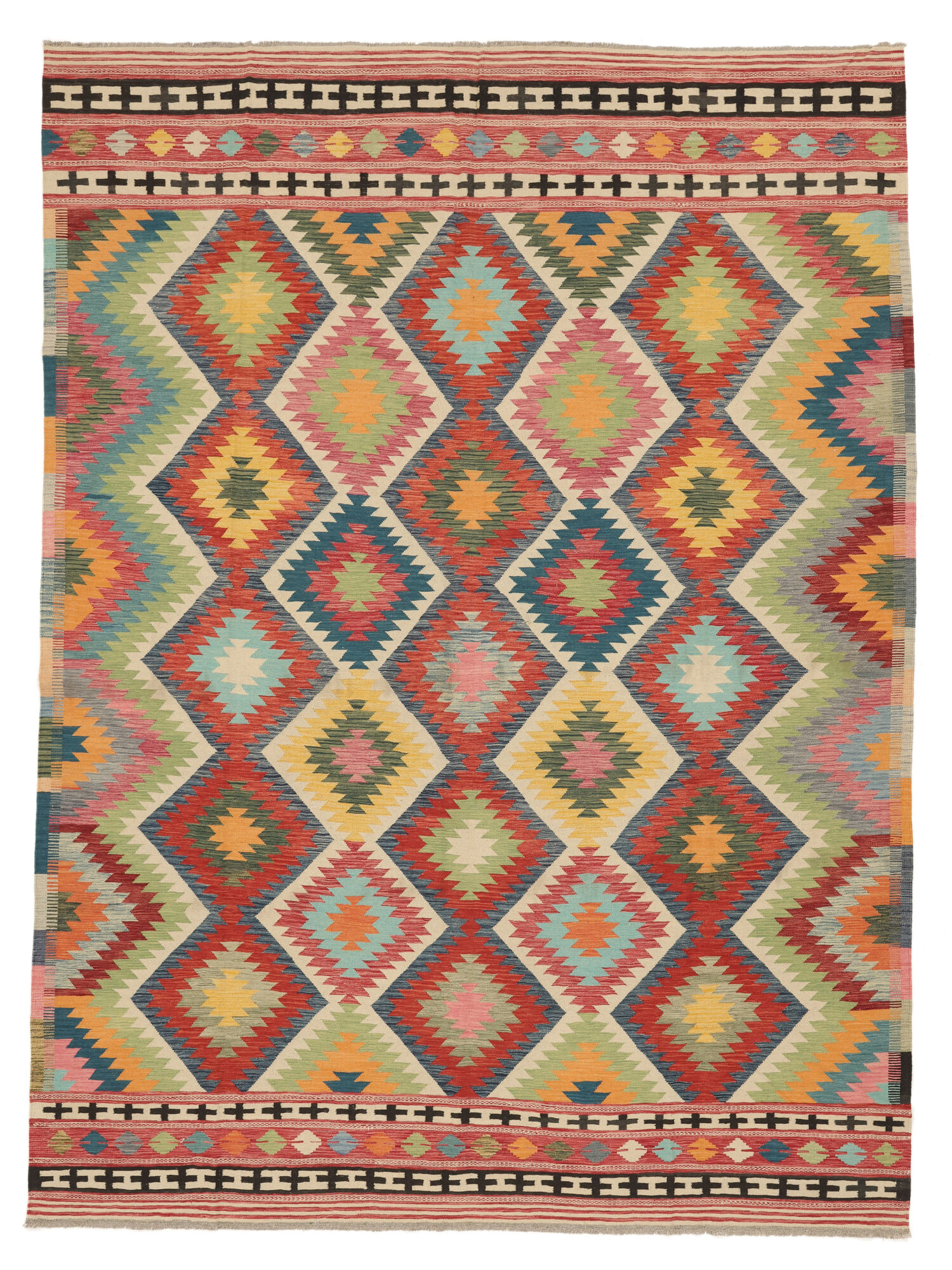 Kelim Afghan Old Stil Teppich 310×420