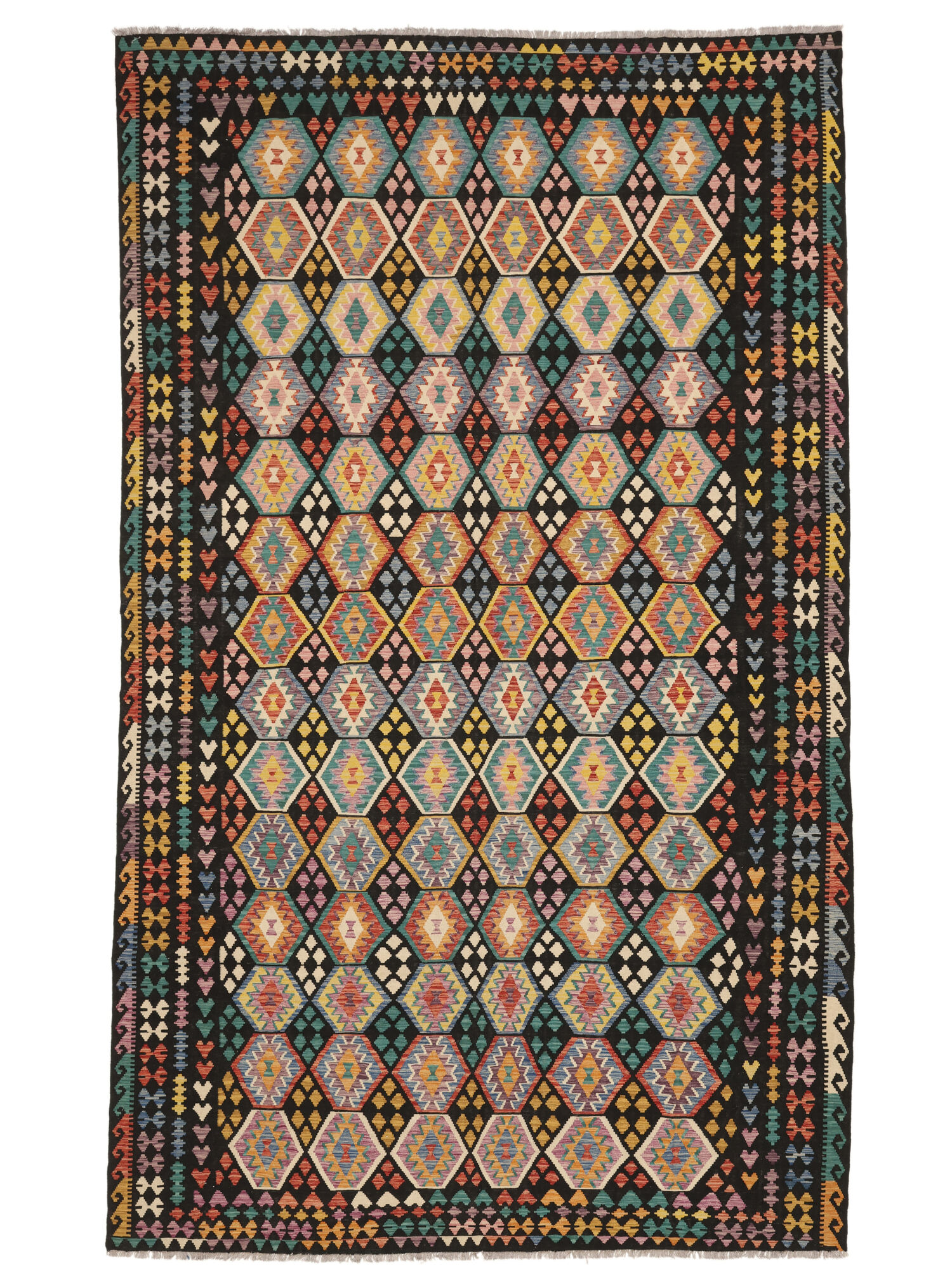 Kelim Afghan Old Stil Teppich 305×503