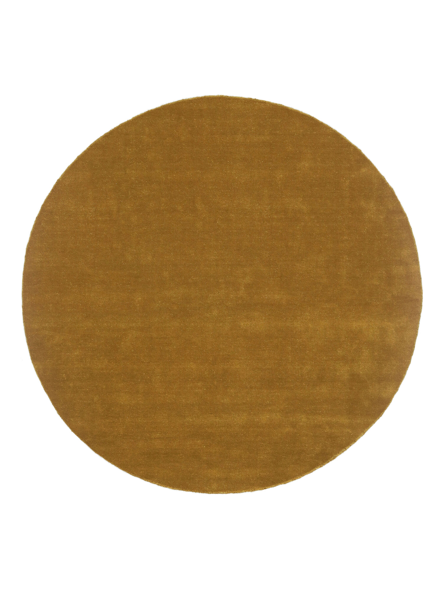 Handloom Velvet Matta - Guld Ø 200